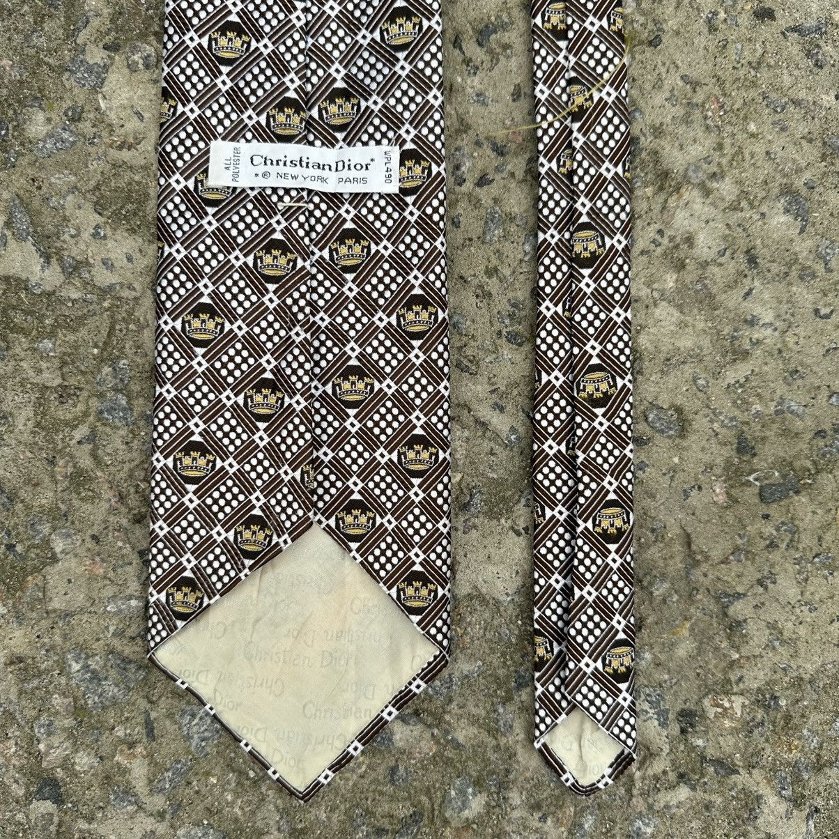 Christian Dior Monsieur Luxury Christian Dior Tie Silk New York Paris WPL490 Size ONE SIZE - 5 Thumbnail