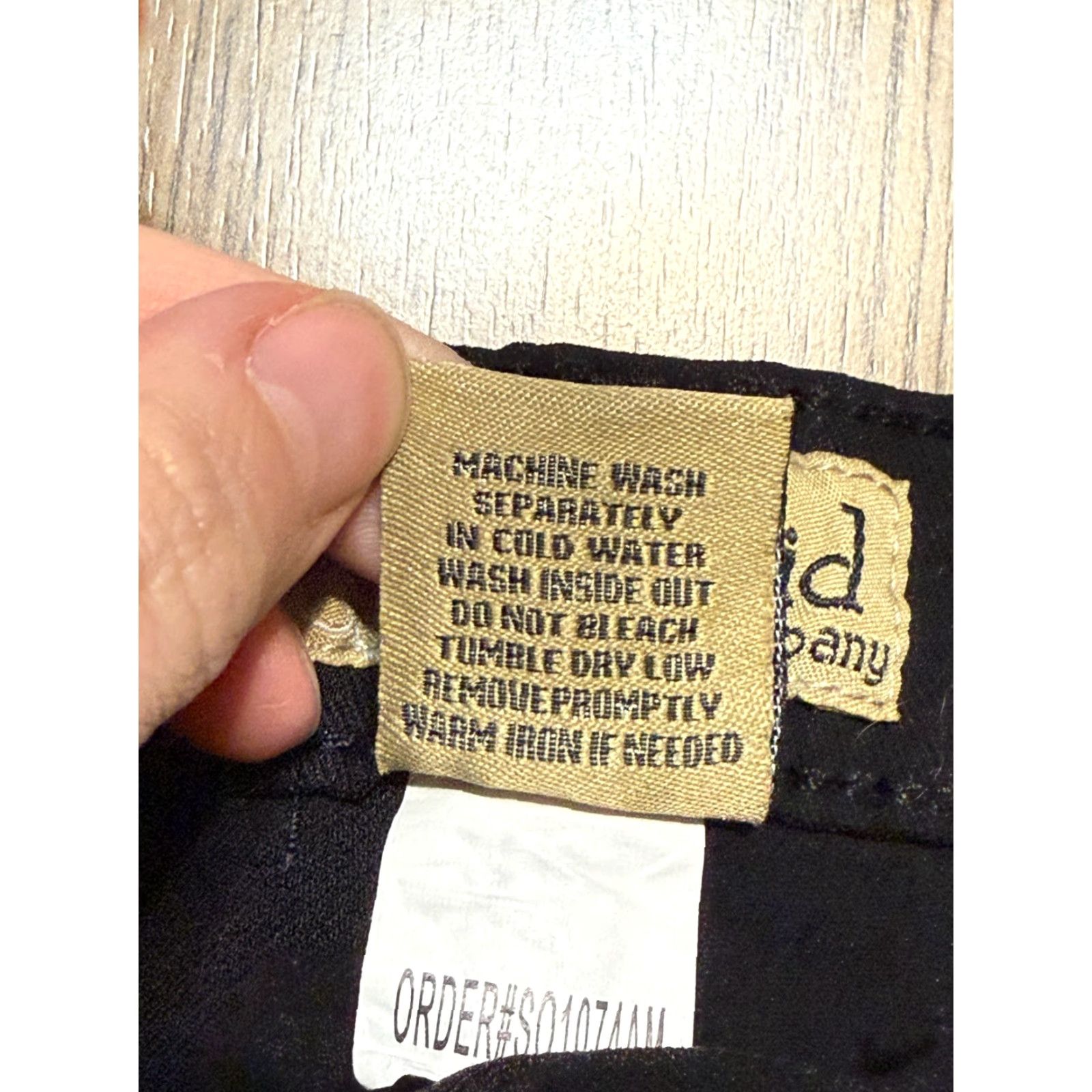 Vintage Hyrid & Company Jeans Women's 2X Black Denim Skinny Mid Rise 5-Pocket Stretch Regular Jeans Mens Womens Girls Size 40" / US 18 - 4 Thumbnail