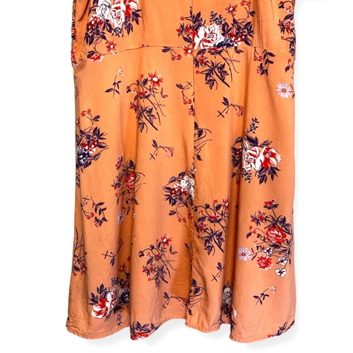 Other Abound Skater Dress Floral Zip Closure Short Sleeve Multi 2X Size XXL / US 16-18 / IT 52-54 - 7 Thumbnail
