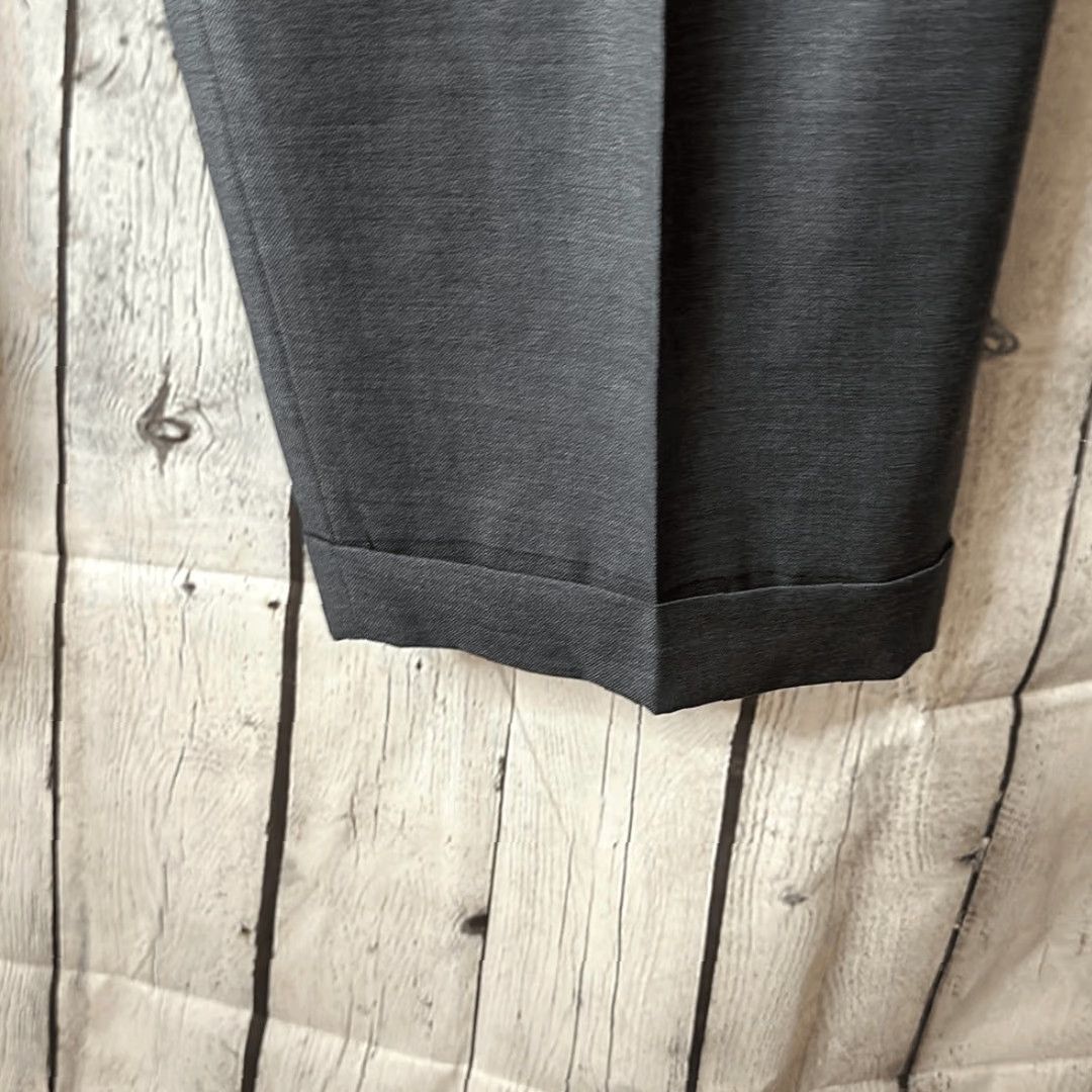 Vintage VINTAGE Santorelli Como 2 Luxury Serge Mens Gray Pleated Wool Pants Slacks Size 36 Dress Pants Adult Mens Gray Size US 36 / EU 52 - 3 Thumbnail