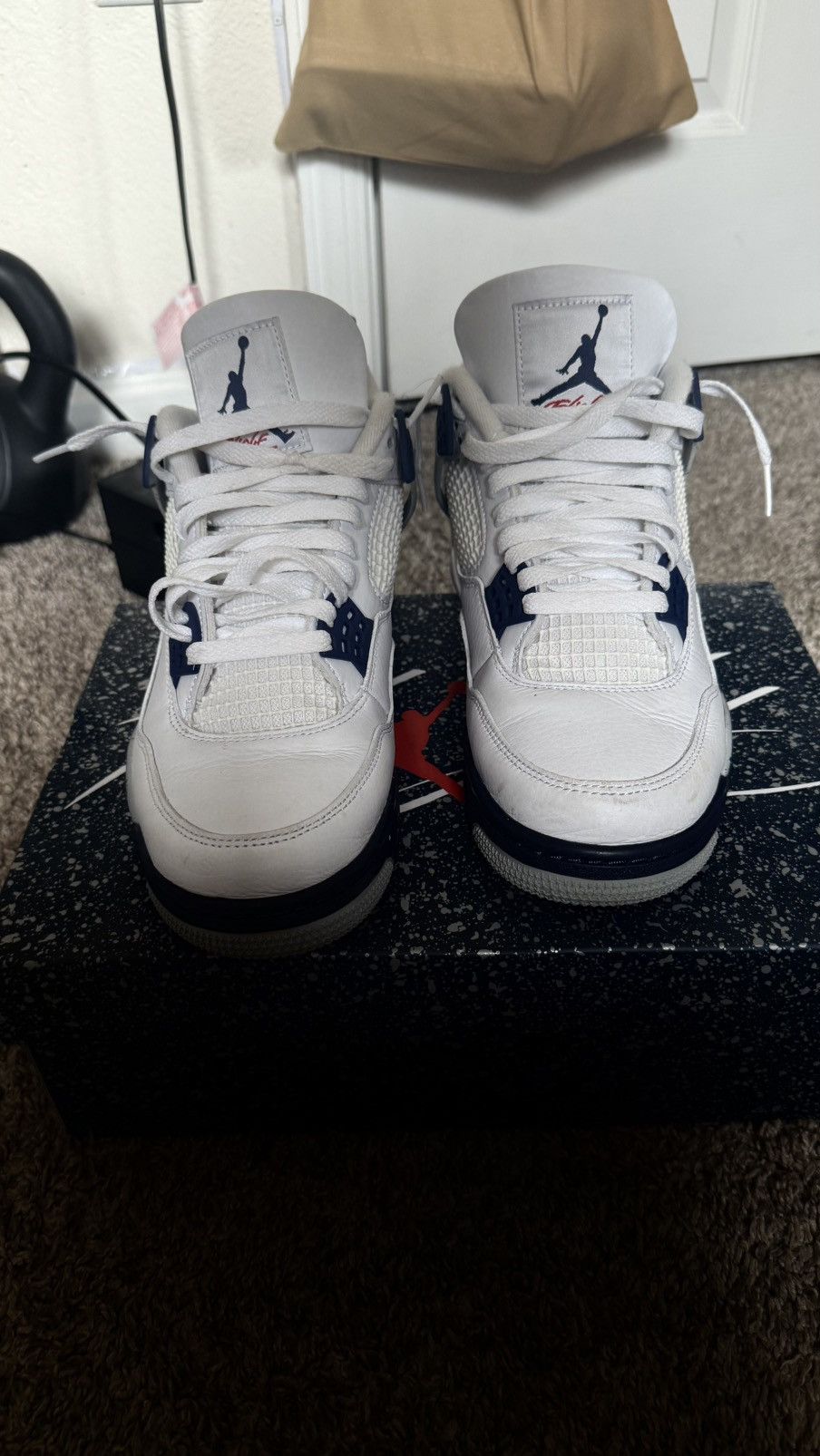 Jordan Brand Air Jordan 4 Retro Midnight navy Size US 9 / EU 42 - 1 Thumbnail