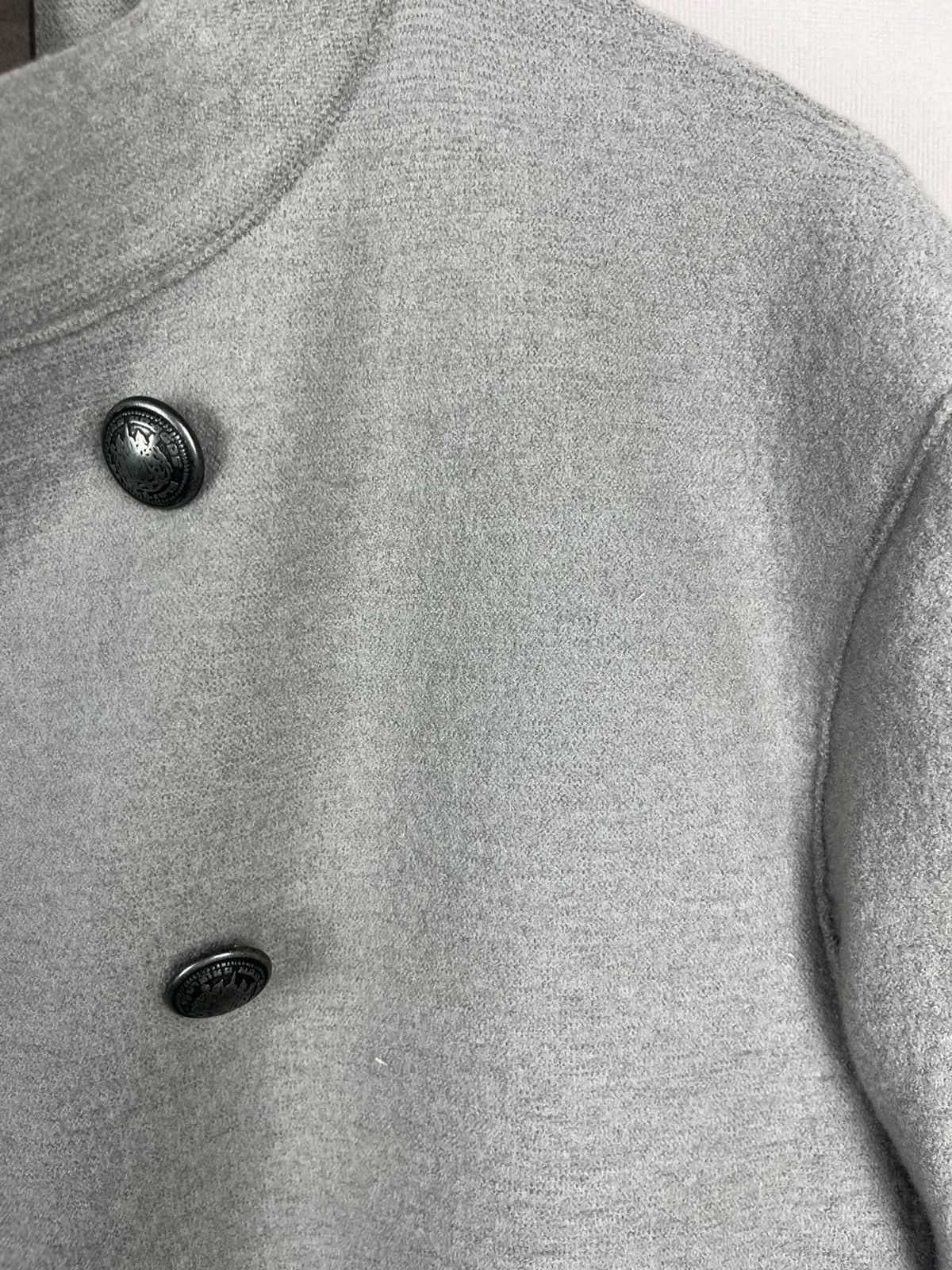 Eleventy Eleventy Double Breasted Coat Wool Grey Metal Button Size 52 Size US L / EU 52-54 / 3 - 10 Thumbnail