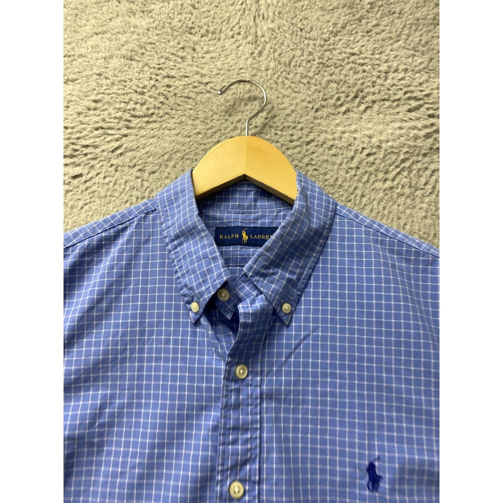 Ralph Lauren RALPH LAUREN Button-Down Shirt Mens L Blue Check Classic Long Sleeve Size US L / EU 52-54 / 3 - 4 Thumbnail