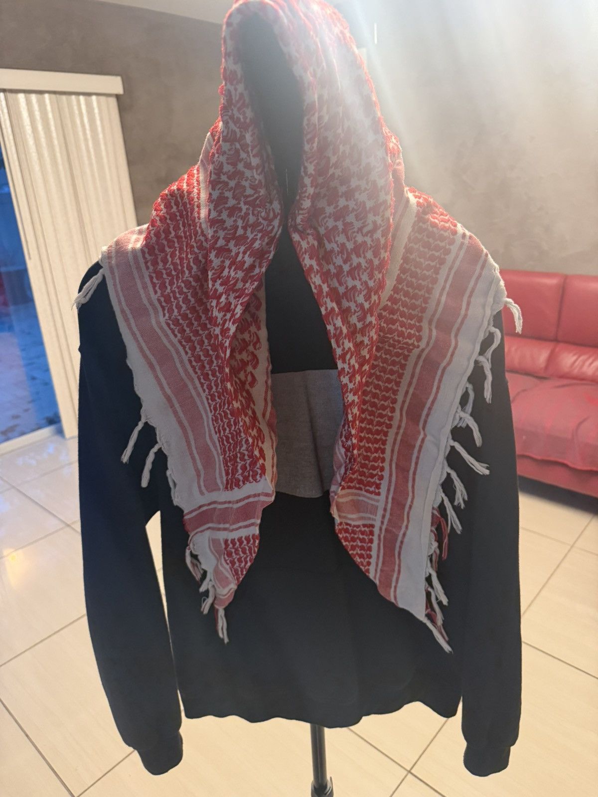 Grimykids grimykids keffiyeh hoodie OG BLACK N RED Size US L / EU 52-54 / 3 - 2 Thumbnail