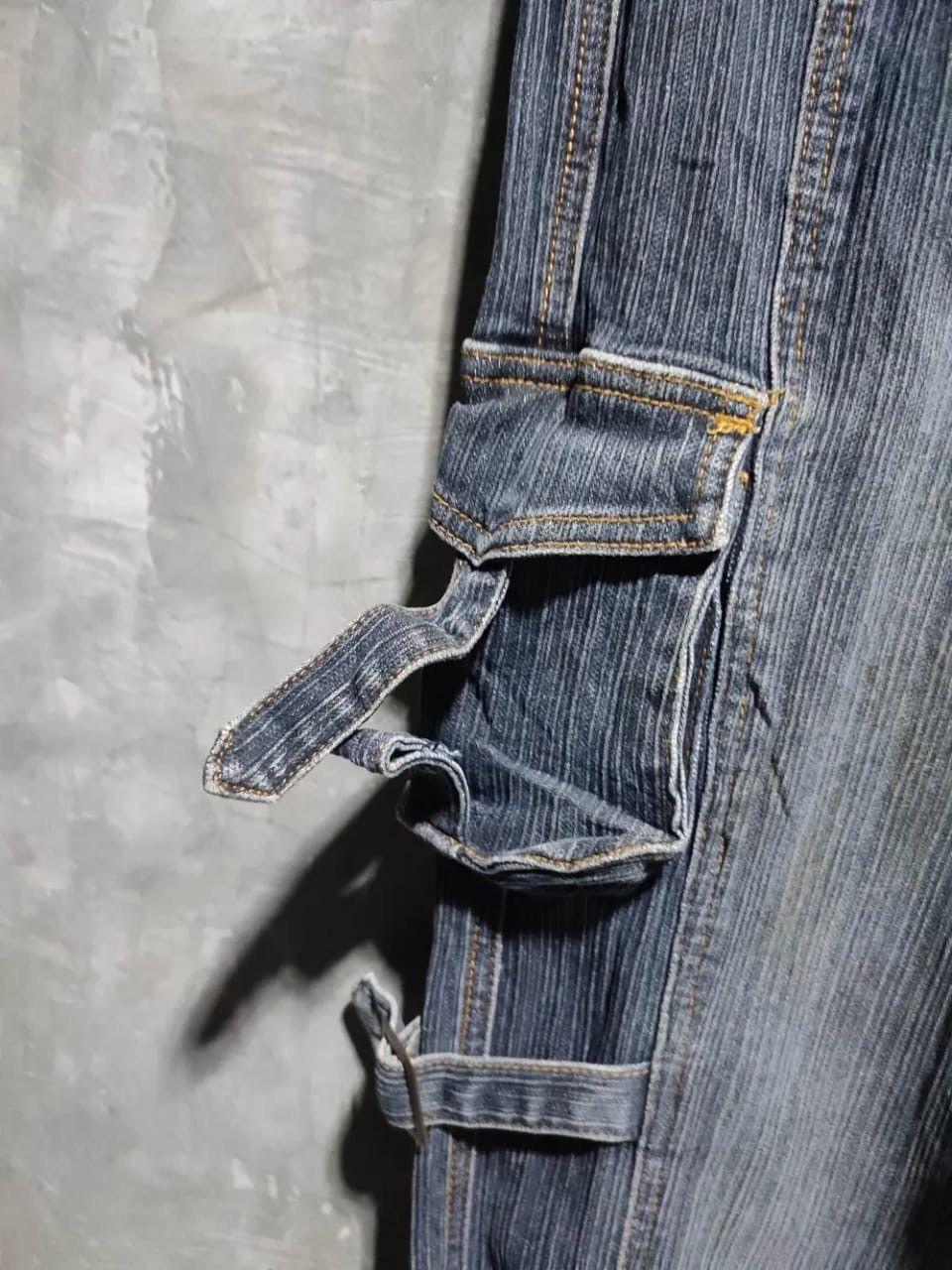 Other Apollo MultiStrap Design Cargo Flared Bondage Punk Jeans Size US 33 - 14 Thumbnail