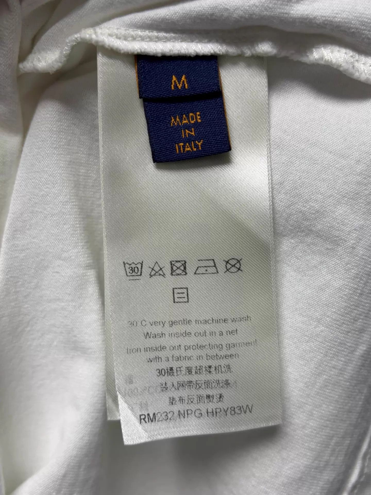 Louis Vuitton LV short-sleeve T-shirt white ribbon dove print M Size US M / EU 48-50 / 2 - 4 Thumbnail