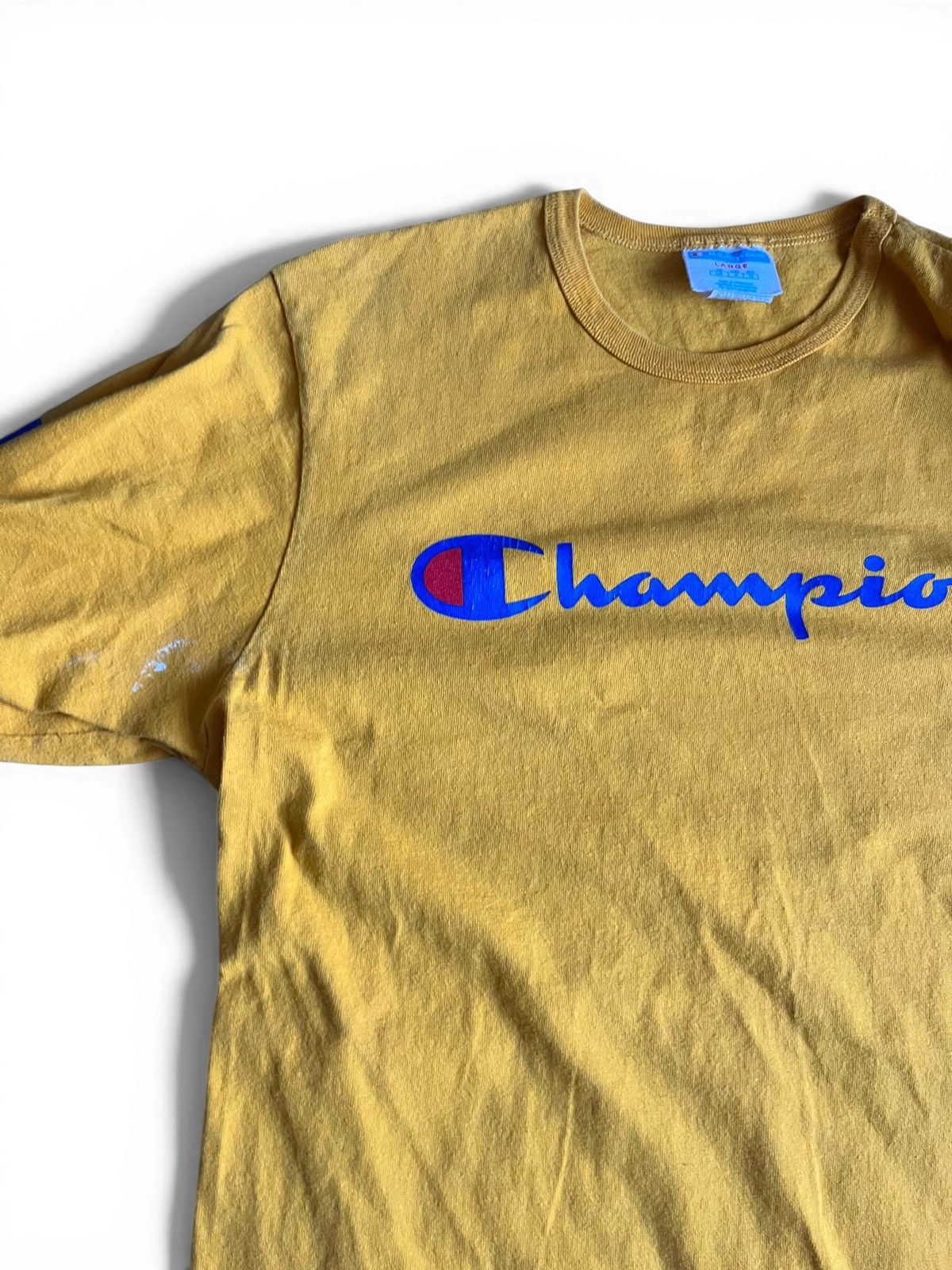Champion Champion Script Logo Long Sleeve Yellow Tee L Size US L / EU 52-54 / 3 - 3 Thumbnail
