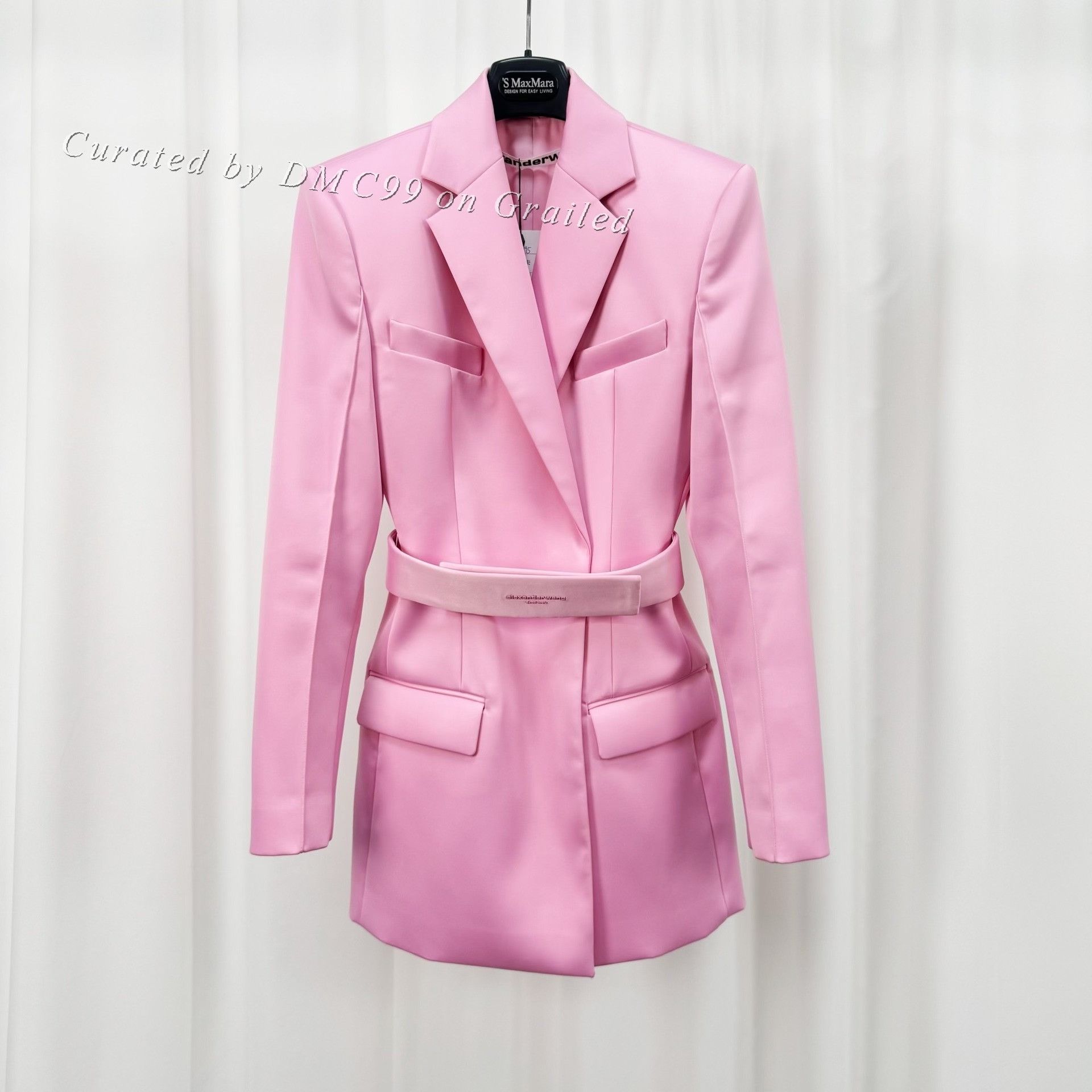 Alexander Wang Alexander Wang Satin Cinched Waist Blazer Size XS / US 0-2 / IT 36-38 - 1 Thumbnail