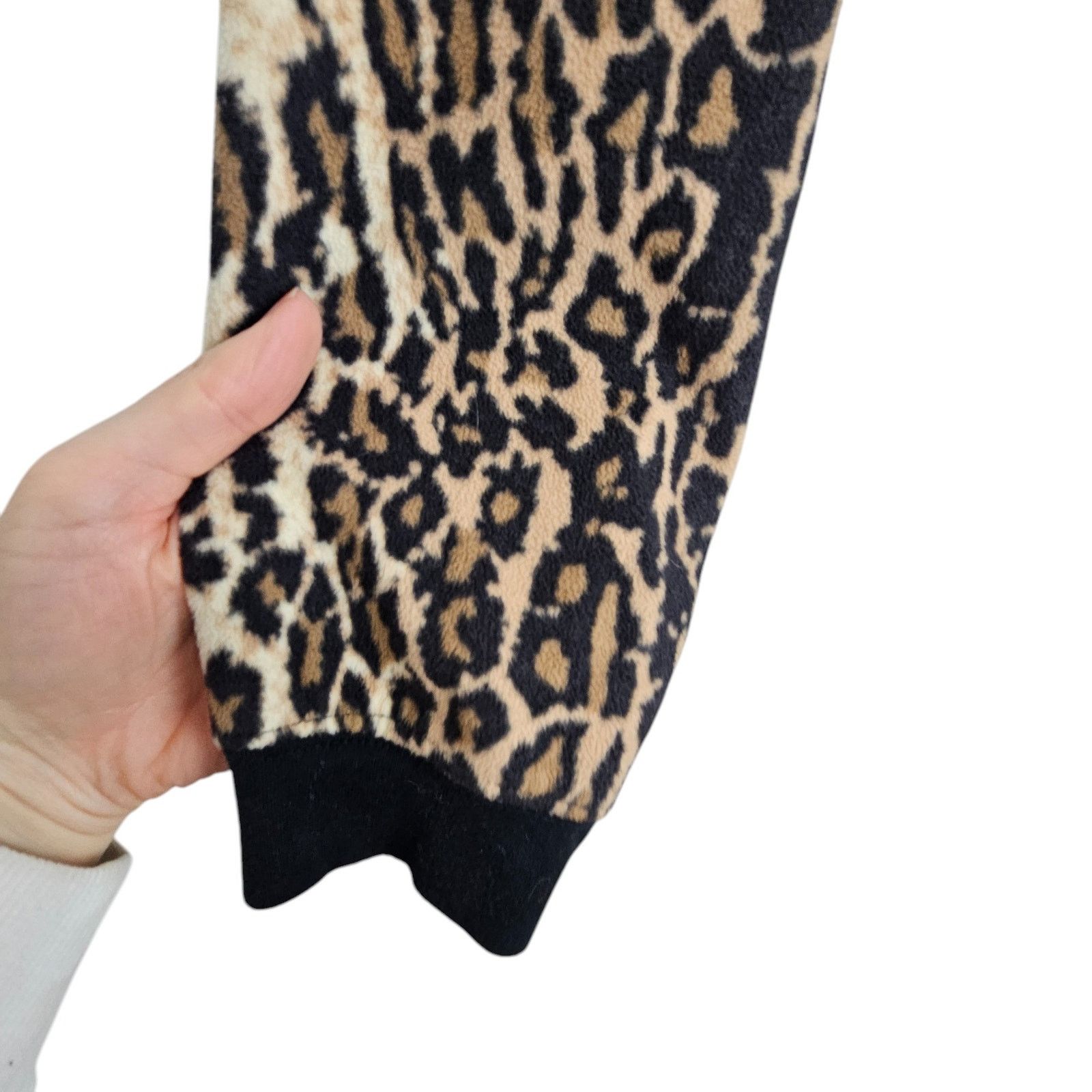 Nick Fouquet Nick & Nora Women Pajamas Leopard Print M Full Zip Sleepwear Size 38" / US 16 / IT 52 - 7 Thumbnail
