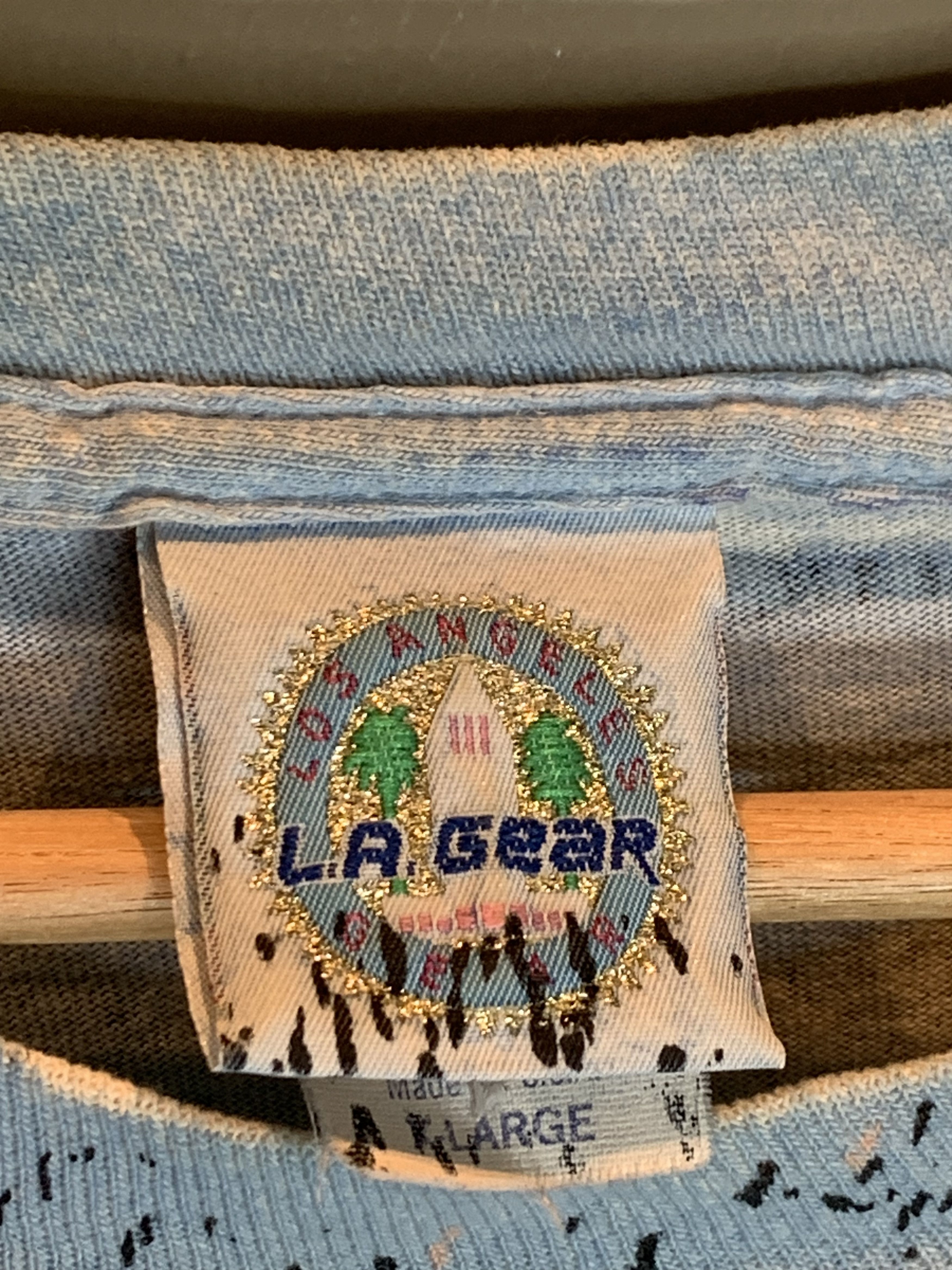 La Gear RARE Vintage LA Gear Basketball Dunk AOP Single Stitch Shirt Size US XL / EU 56 / 4 - 10 Thumbnail