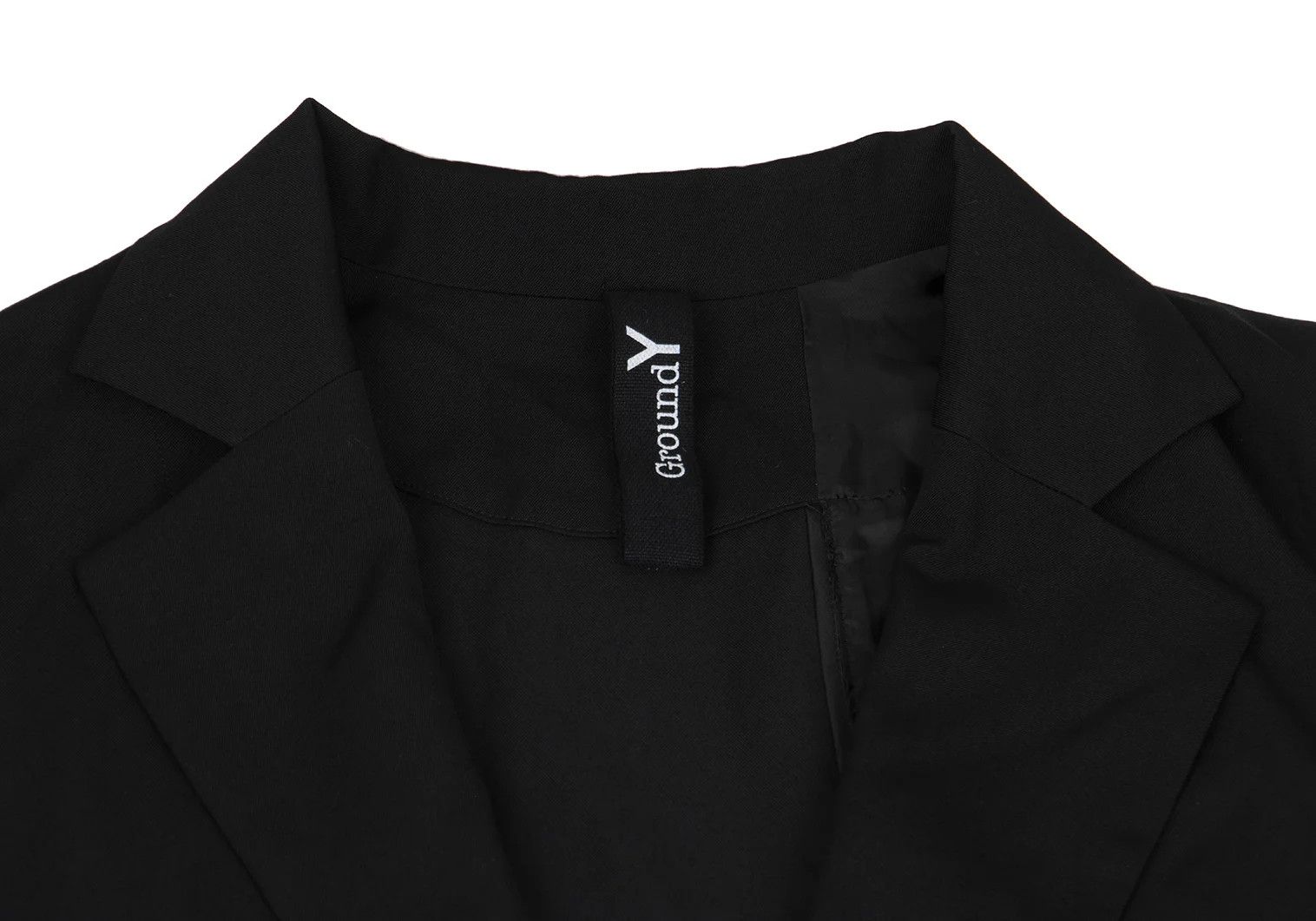 Yohji Yamamoto Asymmetrical Wool Cape Jacket in Black Size 3 Size US L / EU 52-54 / 3 - 3 Thumbnail