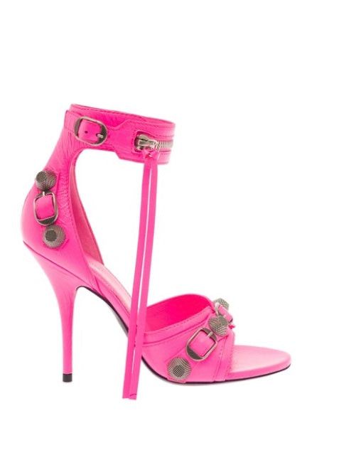 image of Balenciaga Cagole Sandals Size 39 in Pink, Women's