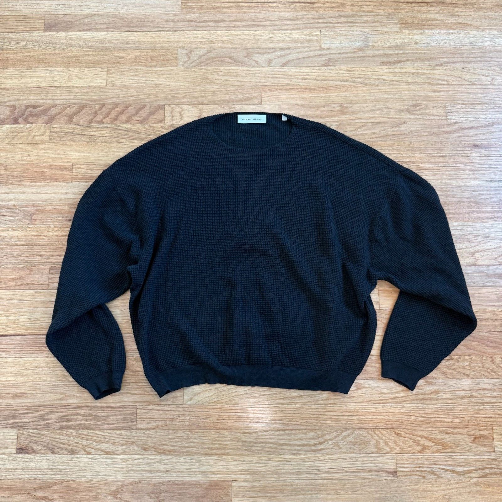Essentials Fear Of God ESSENTIALS Heavy Waffle Crewneck Sweater Large Size US L / EU 52-54 / 3 - 2 Thumbnail