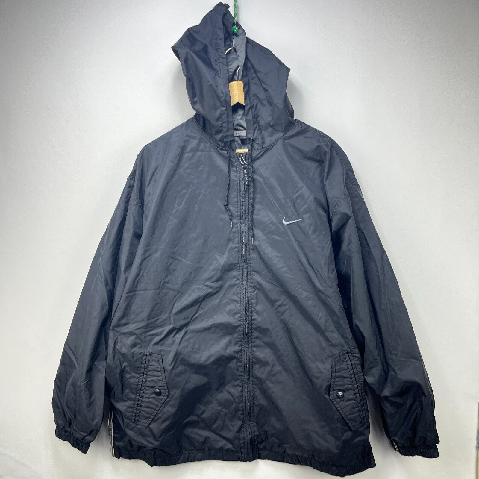 Nike × Vintage Vintage Y2K Nike Hooded Windbreaker Jacket Size XL Size US XL / EU 56 / 4 - 1 Thumbnail