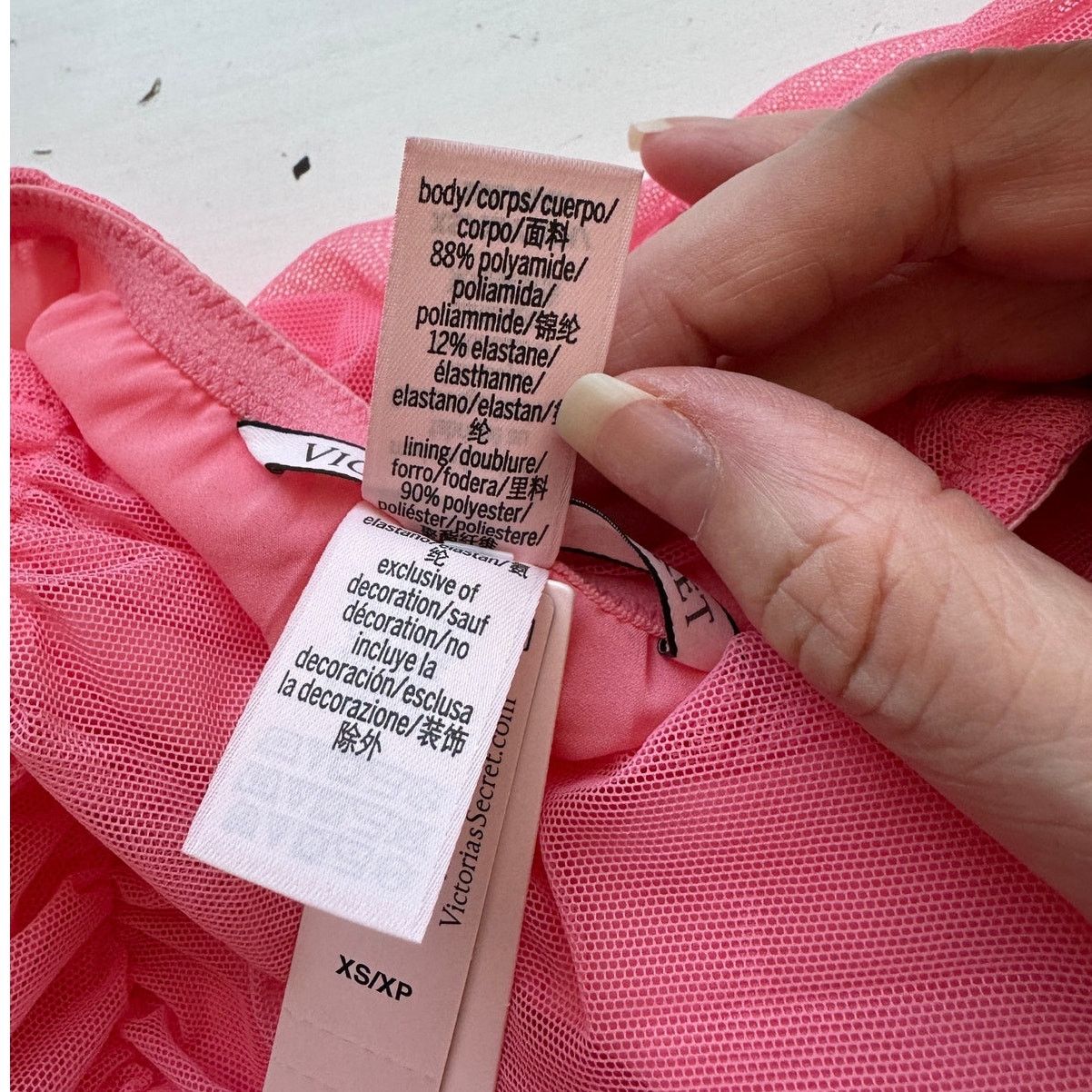 Victoria's Secret NWT Victorias Secret Pink Mesh Pleated Ruched Mini Skirt 6 Size 28" / US 6 / IT 42 - 7 Thumbnail
