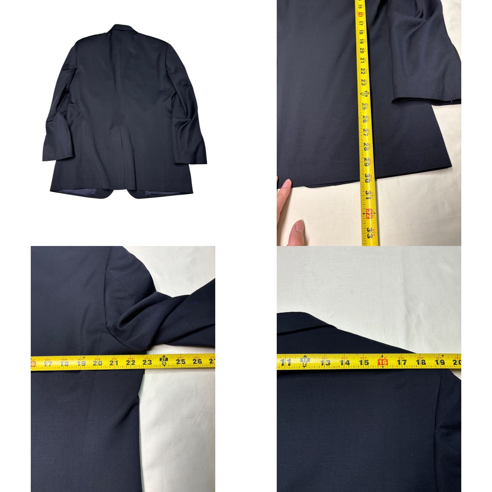 Brooks Brothers Brooks Brothers 1818 Madison Black Blazer Made in USA Wool Tweed Button Lined Pockets Men 46 Formal Workwear Career Size 46R - 8 Thumbnail
