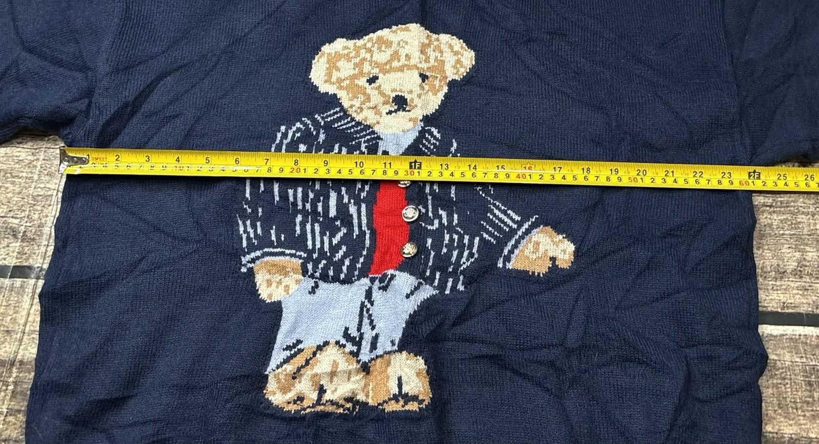 Cyderhouse Cider Sweater Womens 2XL Bear Buttons Pullover Navy Size XXL / US 16-18 / IT 52-54 - 10 Thumbnail