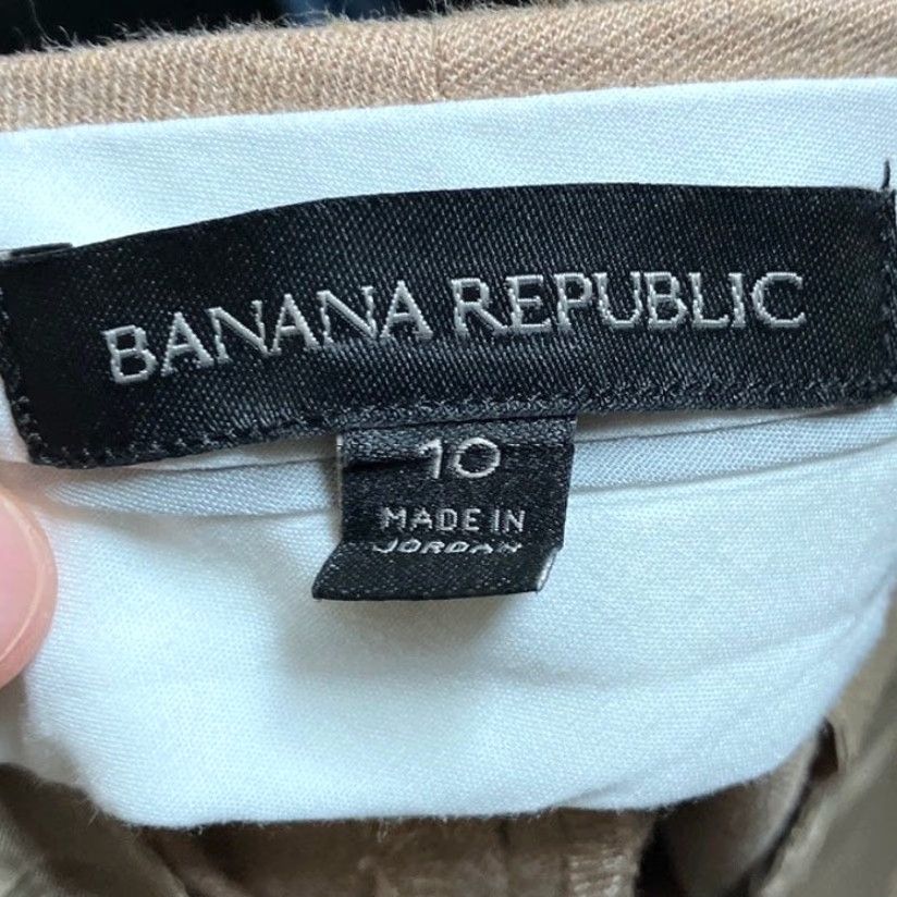 Banana Republic Banana Republic Womens Pants Sand Mid Rise Sloan Fit Straight Stretch 10 Size 32" / US 10 / IT 46 - 5 Thumbnail
