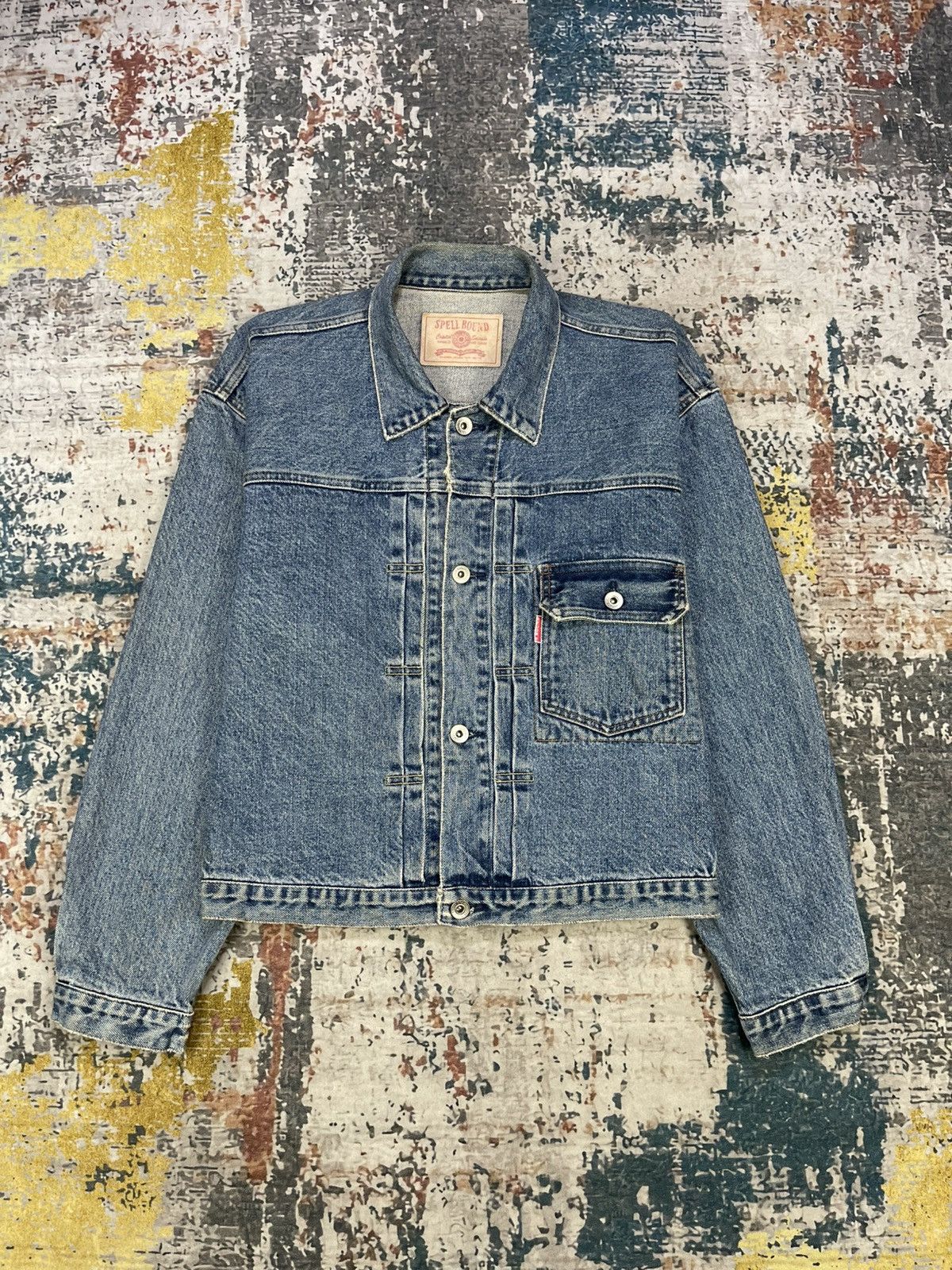 Spellbound Spell Bound Vtg Type I Buckle Cinch Back Denim Trucker Size US M / EU 48-50 / 2 - 10 Thumbnail