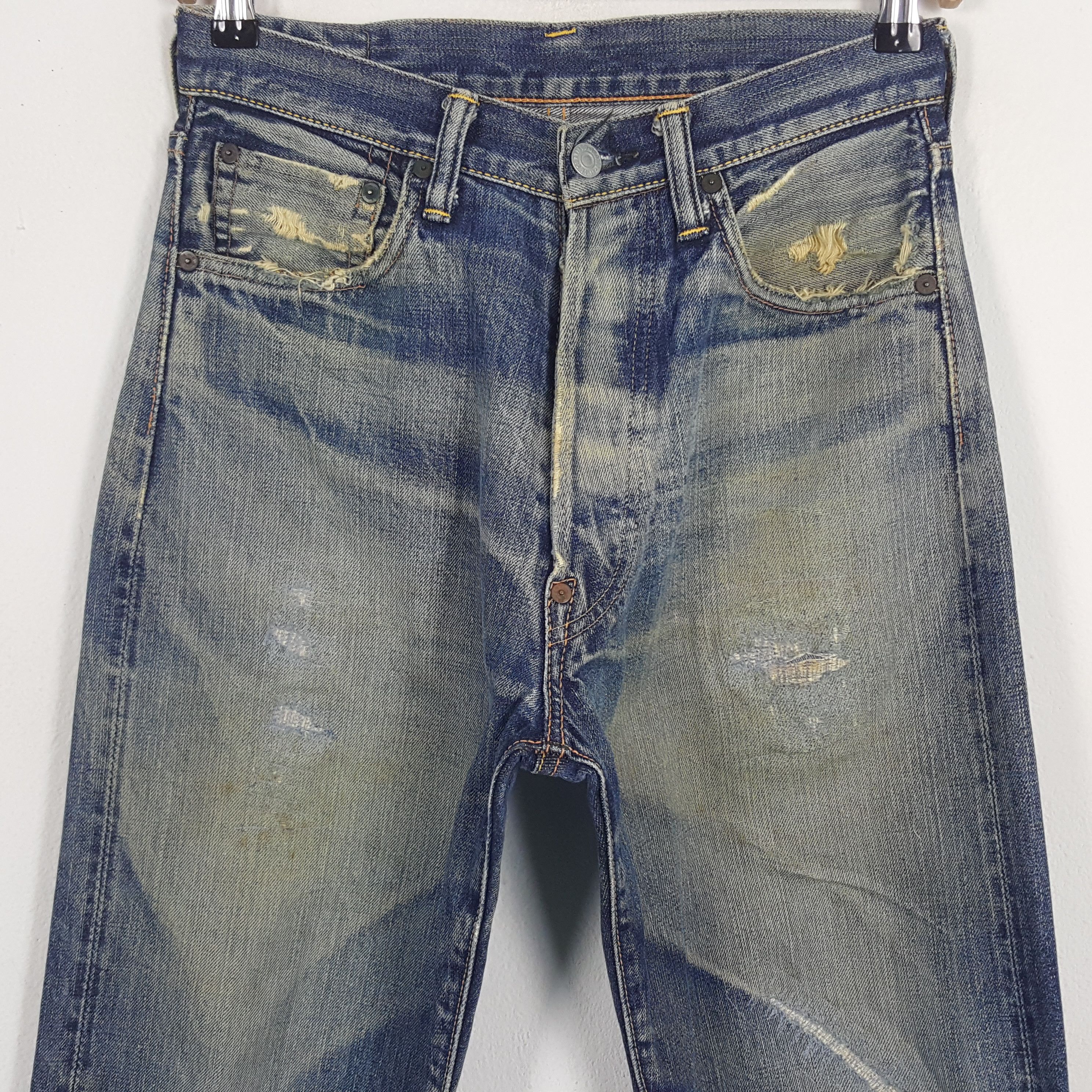Evisu × Japanese Brand × Vintage Vintage Evisu Japanese Brand Daicock Custom Selvedge Jeans Size US 27 - 5 Thumbnail