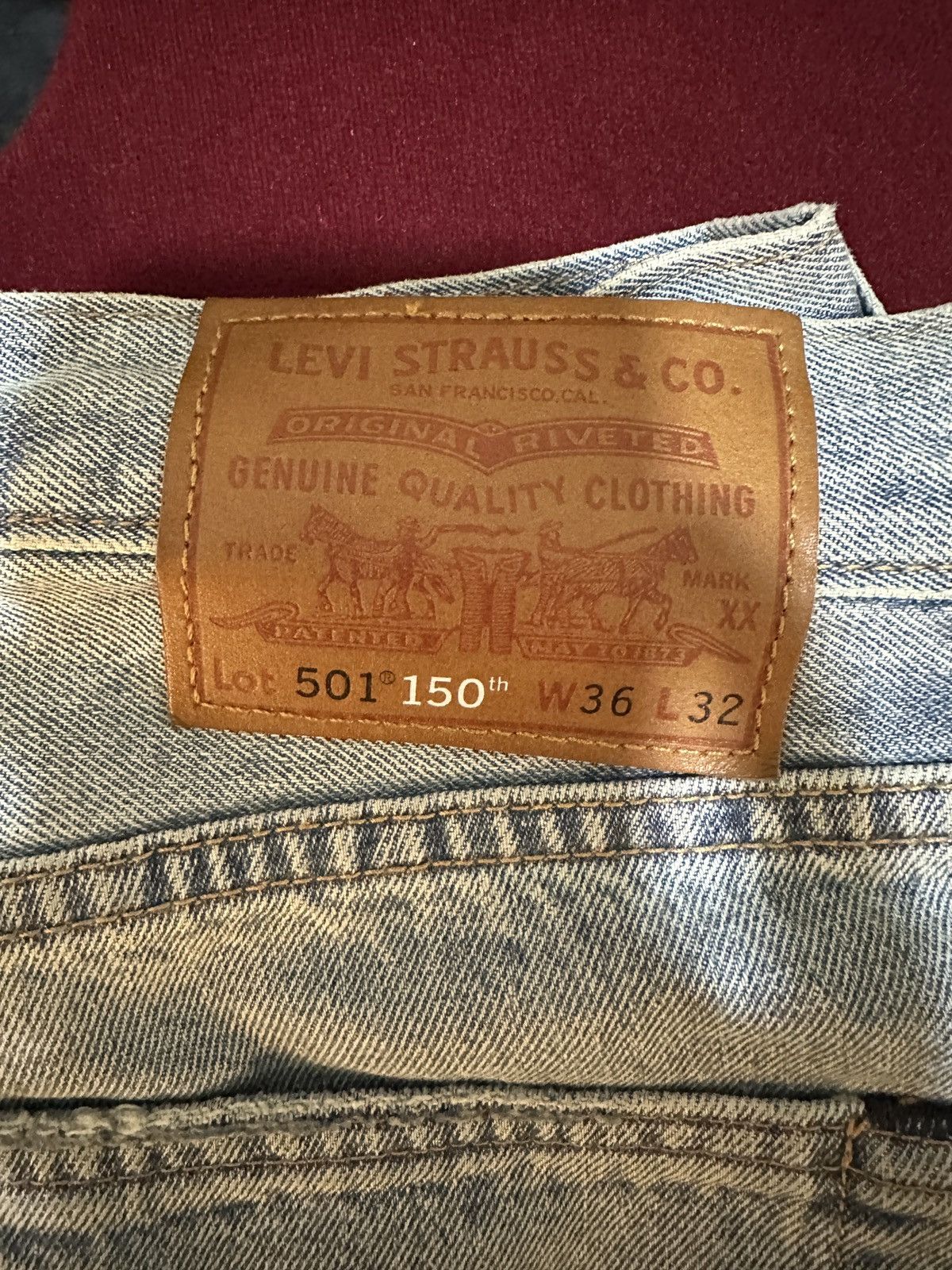 Levi's Levis 150th distressed/repaired jeans Size US 36 / EU 52 - 3 Thumbnail
