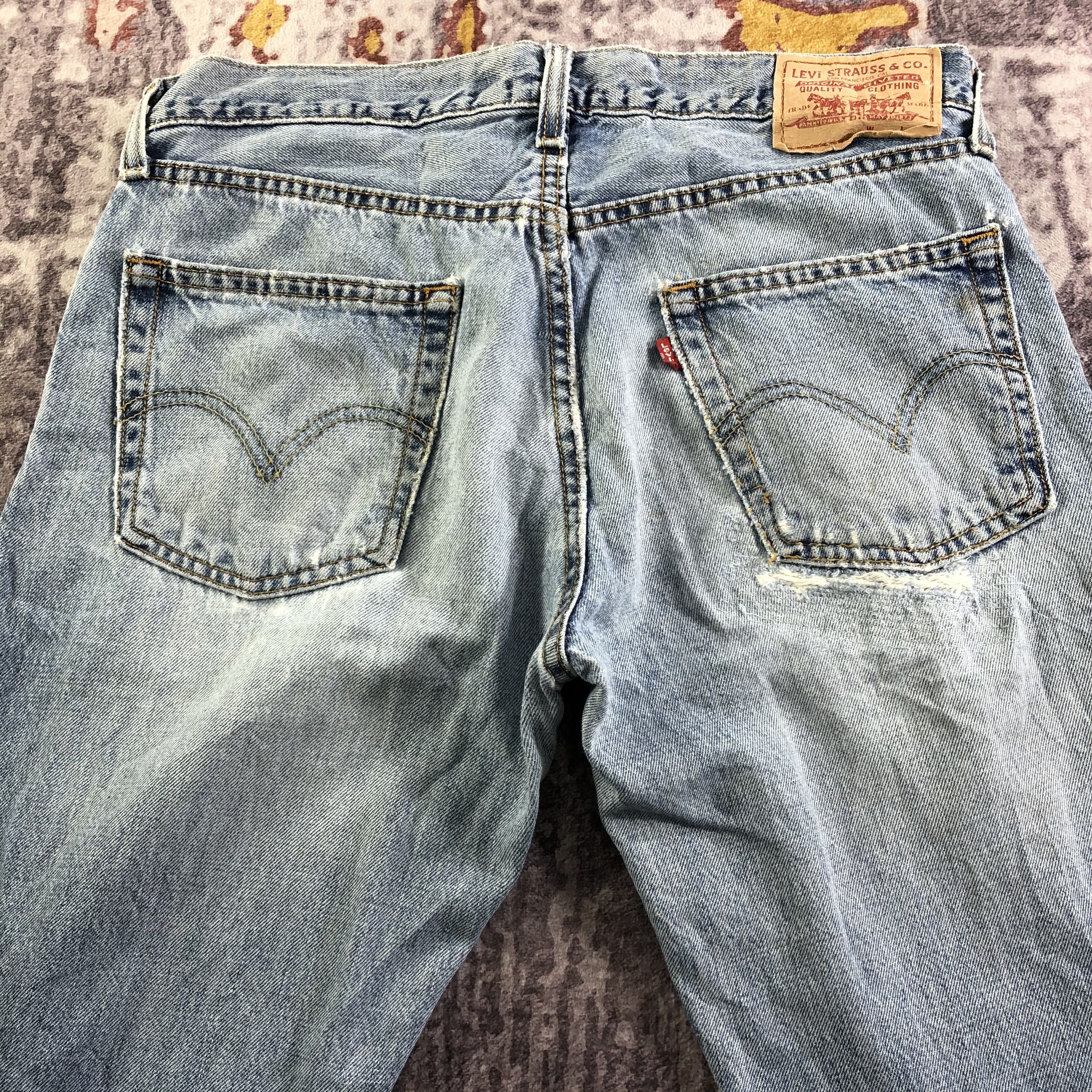 Levi's × Vintage Vintage Blue Wash Levis 529 Jeans-JM3376 Size 33" - 4 Thumbnail