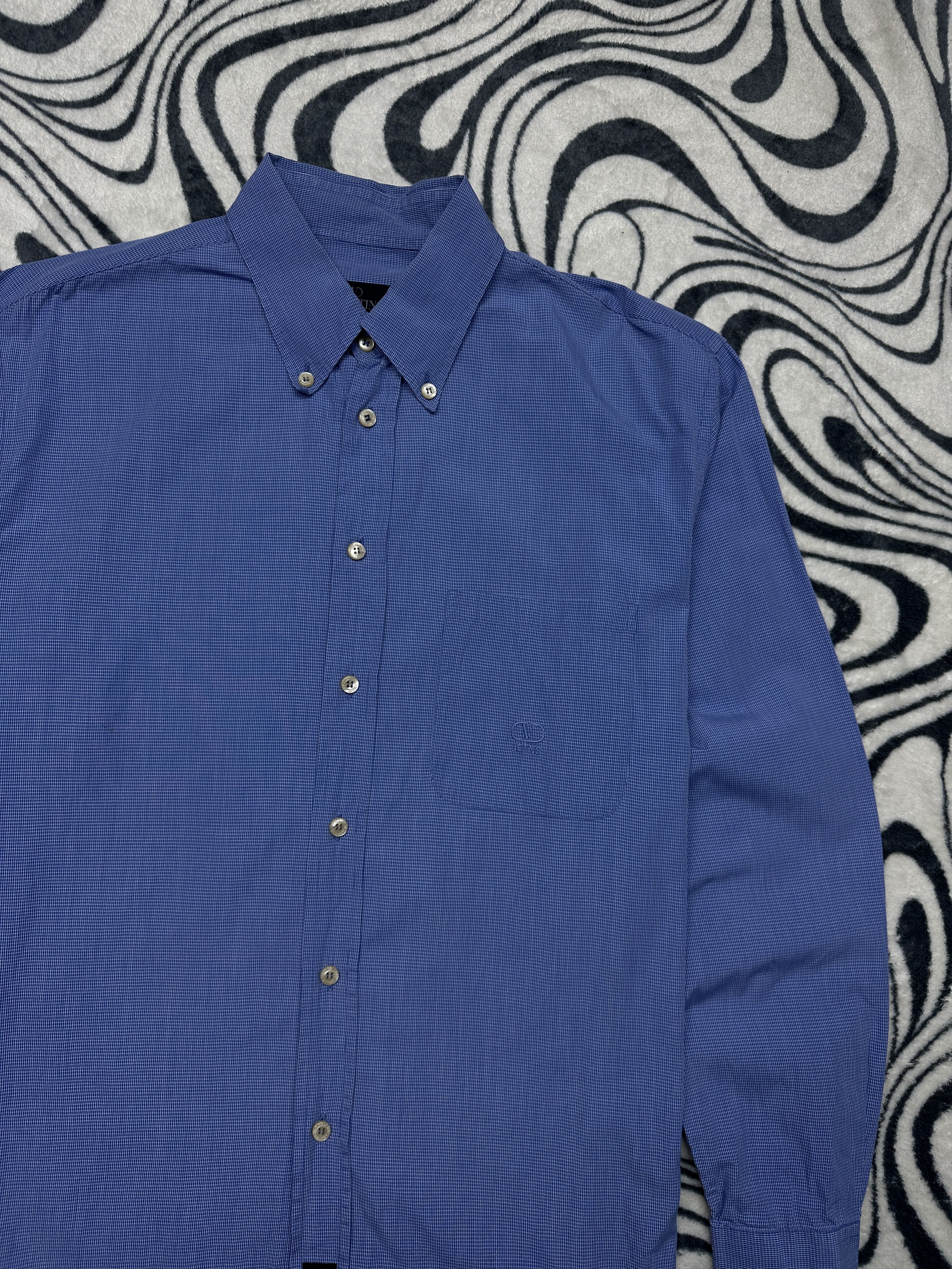 Valentino Valentino Vintage Mens Long Sleeve Shirt Size US XL / EU 56 / 4 - 2 Thumbnail