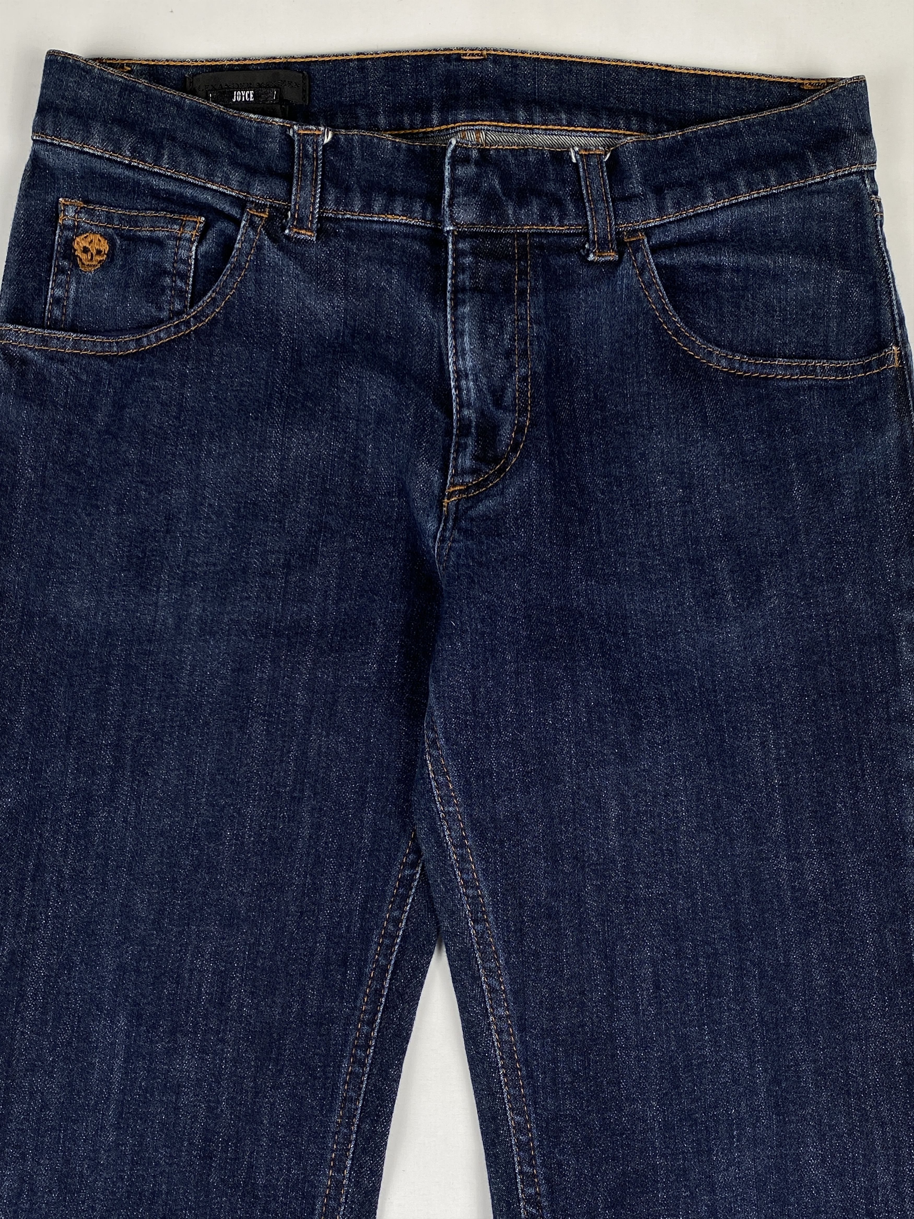 Alexander McQueen "Joyce" Embroidered Logo Denim Jeans Size US 30 / EU 46 - 3 Thumbnail