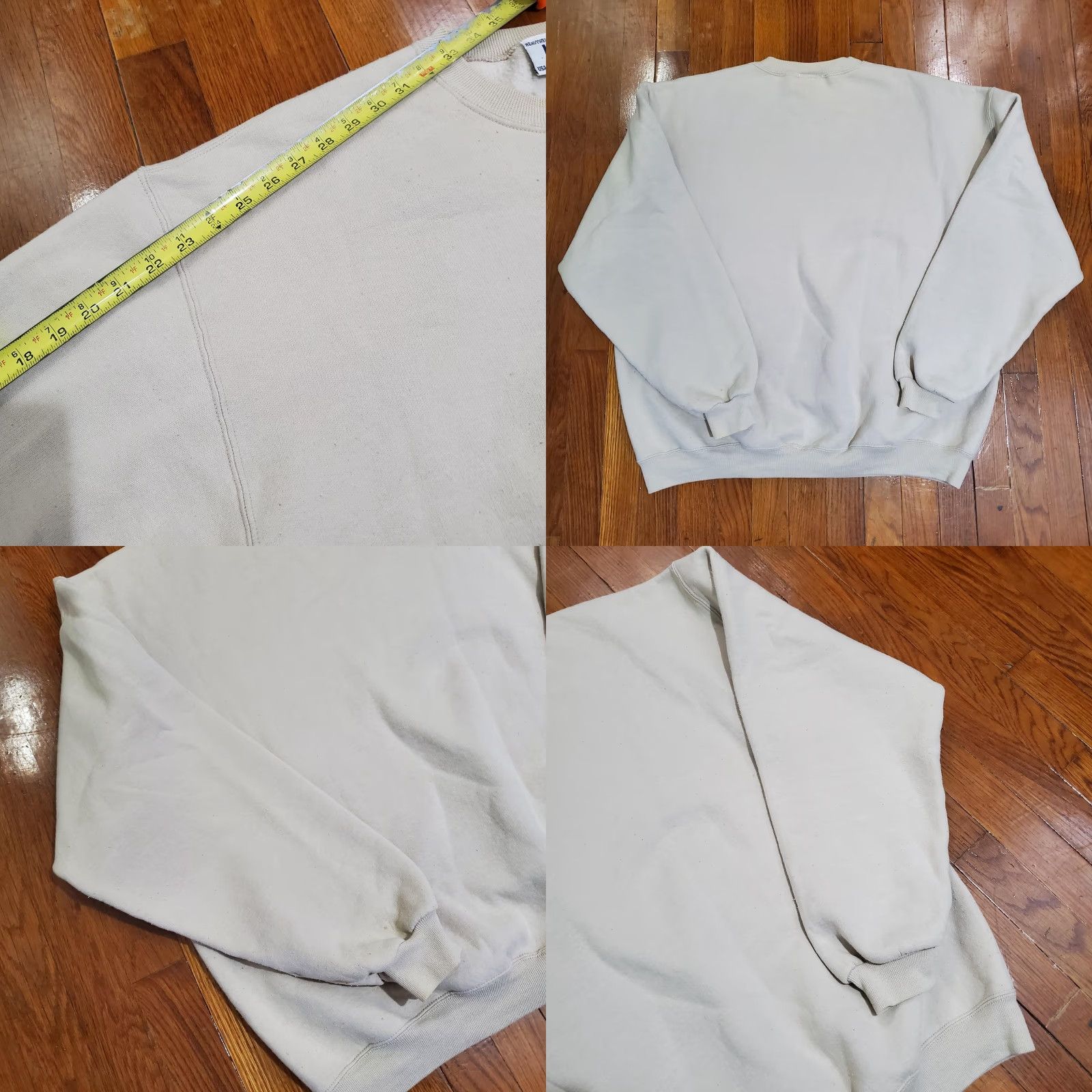 Vintage VINTAGE USA Arizona State University Sweatshirt Womens XL Mom Embroidered Pullover Crew Neck Beige/Cream Cotton Pullover Size XL / US 12-14 / IT 48-50 - 8 Thumbnail