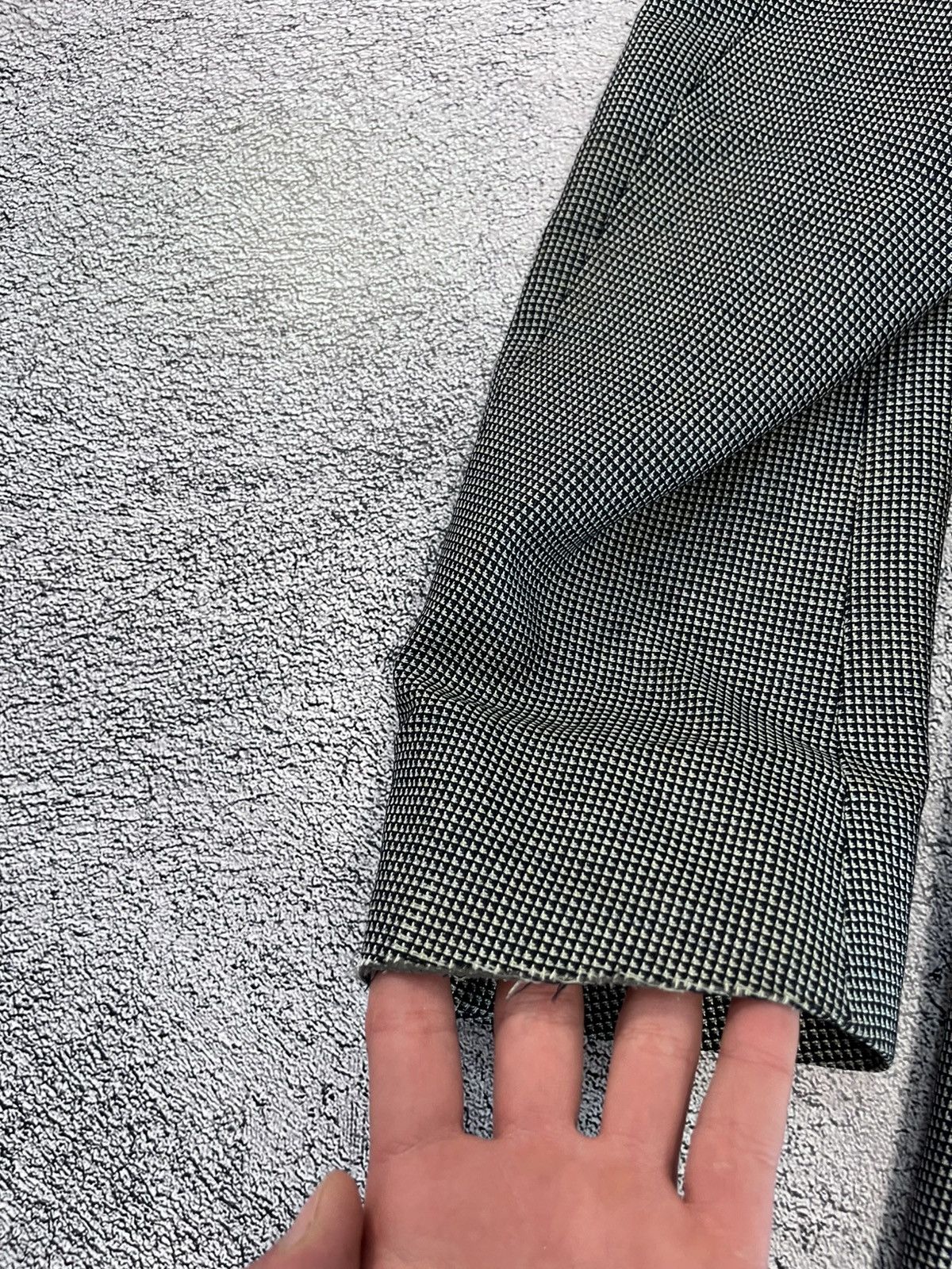Versace Versace Silk Blazer Houndstooth Jacket 54R Luxury Designer Size 44R - 13 Thumbnail