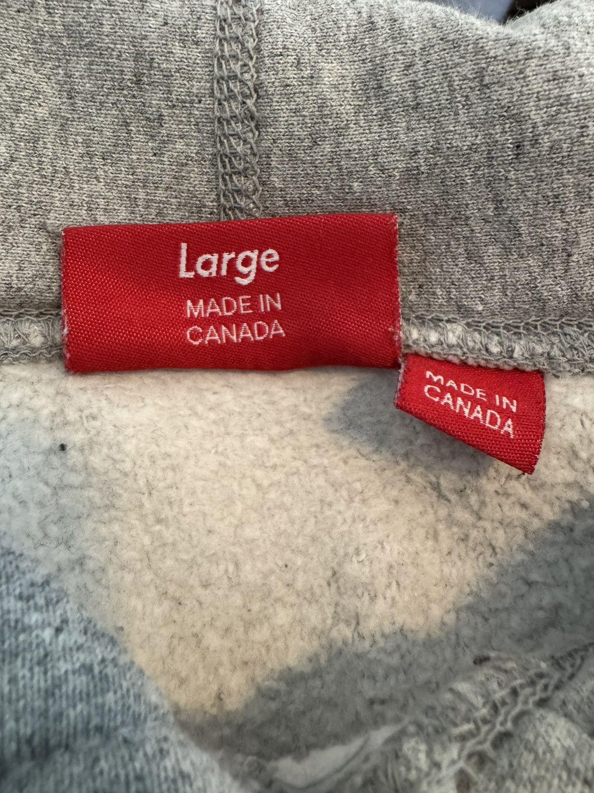 Supreme FW19 - Micro Logo Hoodie - Heather Grey Size US L / EU 52-54 / 3 - 6 Thumbnail