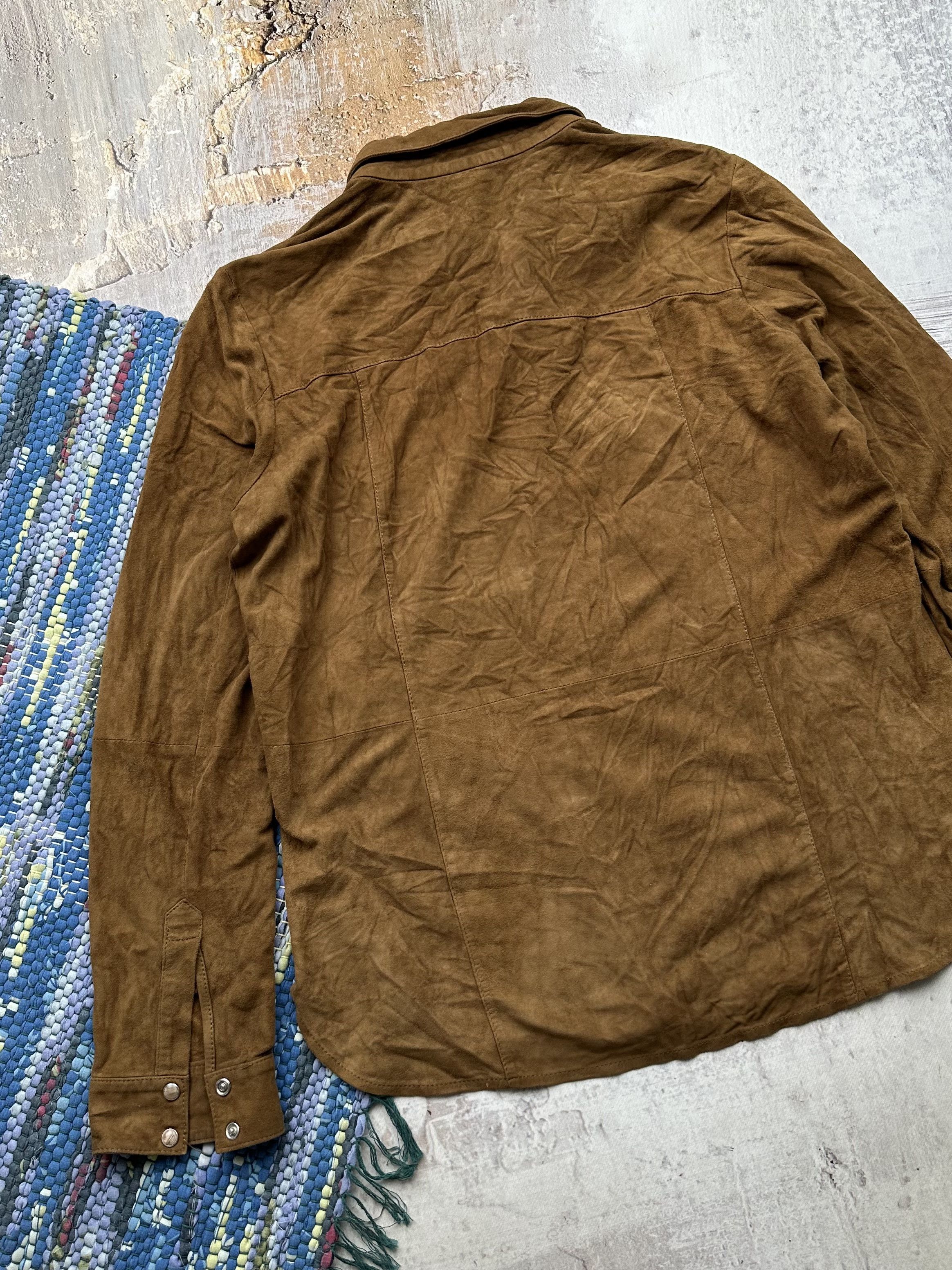 Genuine Leather Goat Leather Shirt Long Sleeve A431D15(347) Size US M / EU 48-50 / 2 - 9 Thumbnail