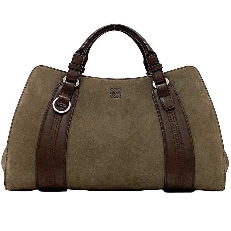Loewe LOEWE Tote Bag Brown Suede / Nubuck Size ONE SIZE - 1 Thumbnail