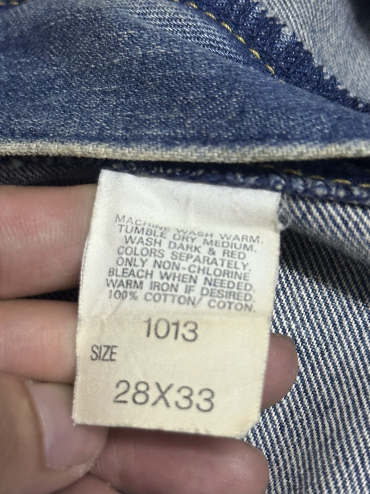 Lee Lee Rider Vintage Distressed Jean Straight Loose Style Faded Size US 28 / EU 44 - 9 Thumbnail