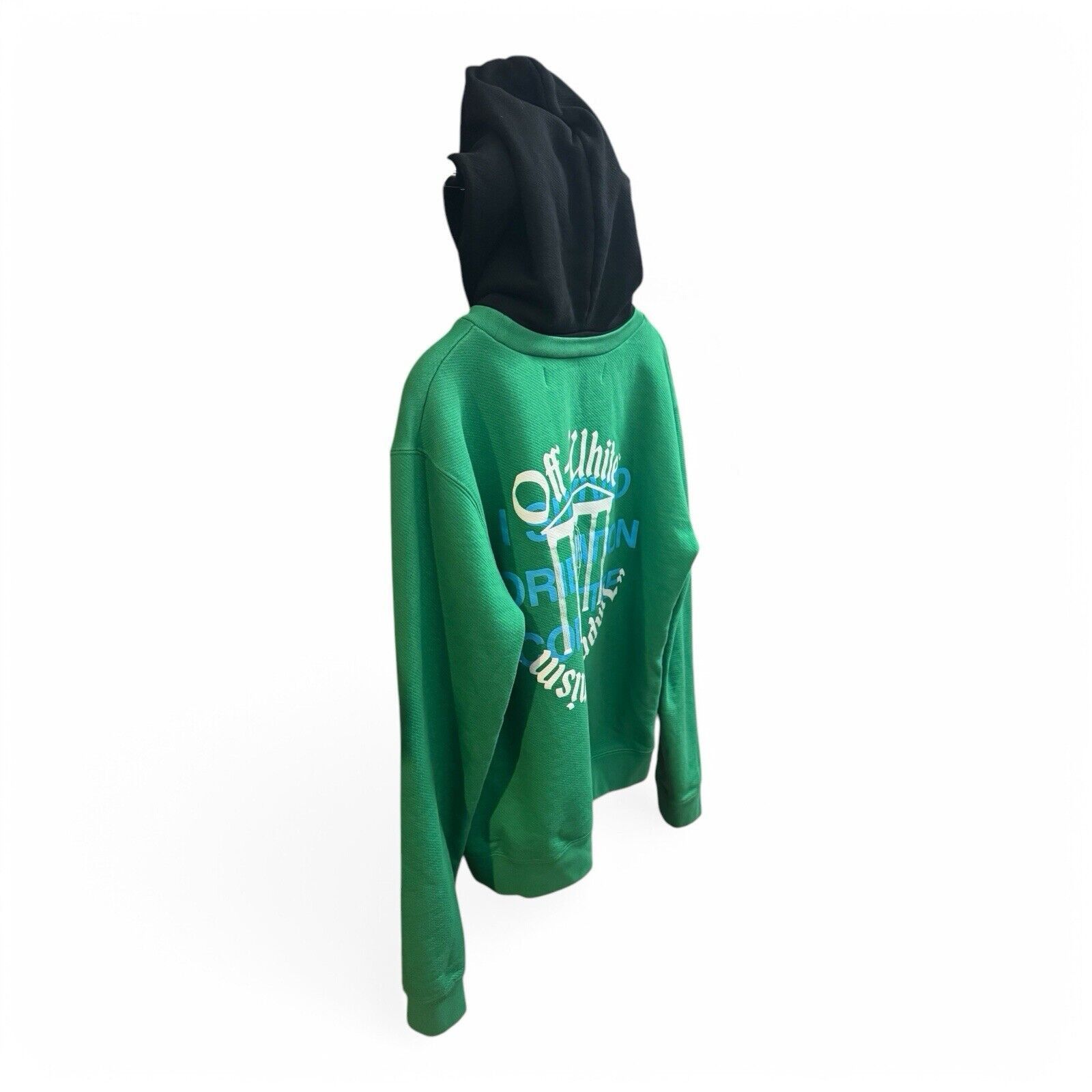 Off-White Off-White "Impressionism" Hoodie Sweatshirt (Green) (Sz XL) Size US XL / EU 56 / 4 - 7 Thumbnail