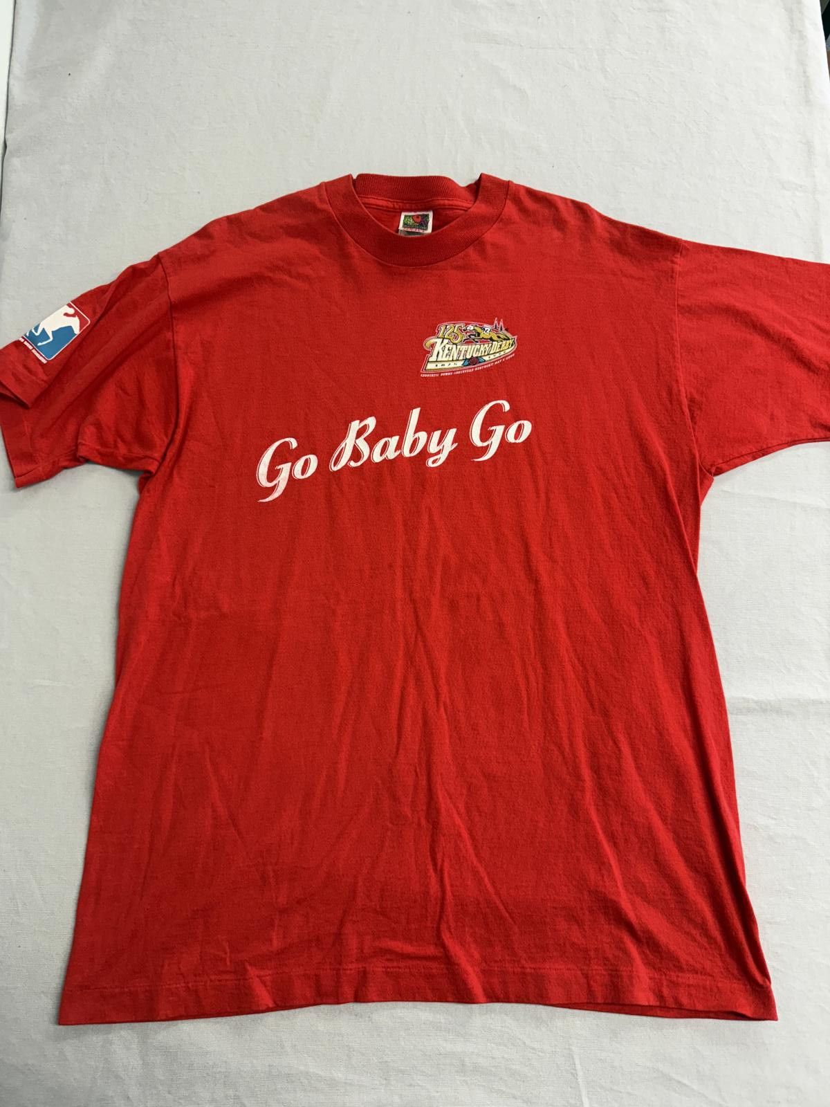 Fruit Of The Loom Vintage 125th Kentucky Derby T-shirt 1999 Go Baby Go - XL Size US XL / EU 56 / 4 - 1 Thumbnail