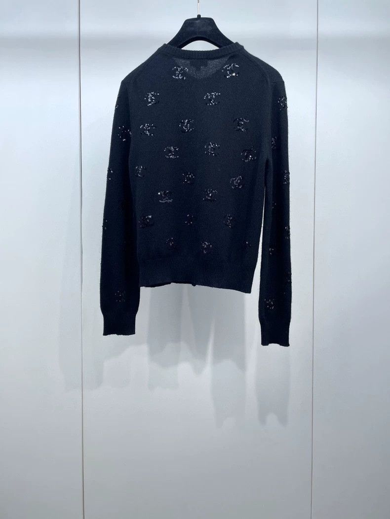 Chanel Chanel Flowers Sequin Cashmere Cardigan -2505 Size US S / EU 44-46 / 1 - 2 Thumbnail