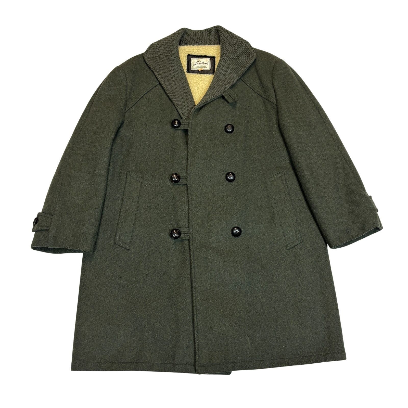 Vintage Vintage 50s Lakeland Sportswear Shawl Collar Wool Coat 42 Size US XL / EU 56 / 4 - 1 Thumbnail