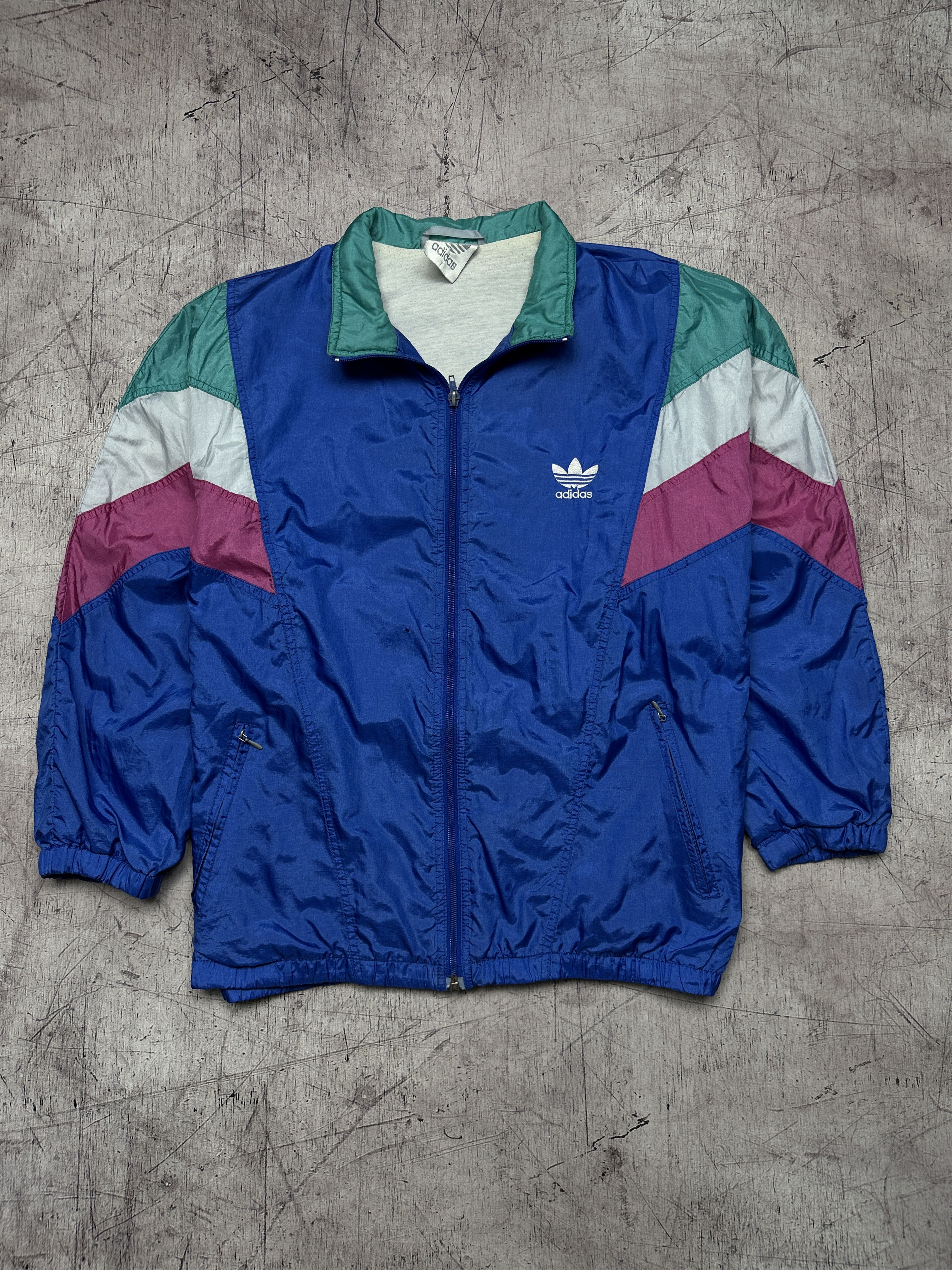 Adidas Adidas 90s Vintage Mens Nylon Track Top Jacket Size US XL / EU 56 / 4 - 1 Thumbnail