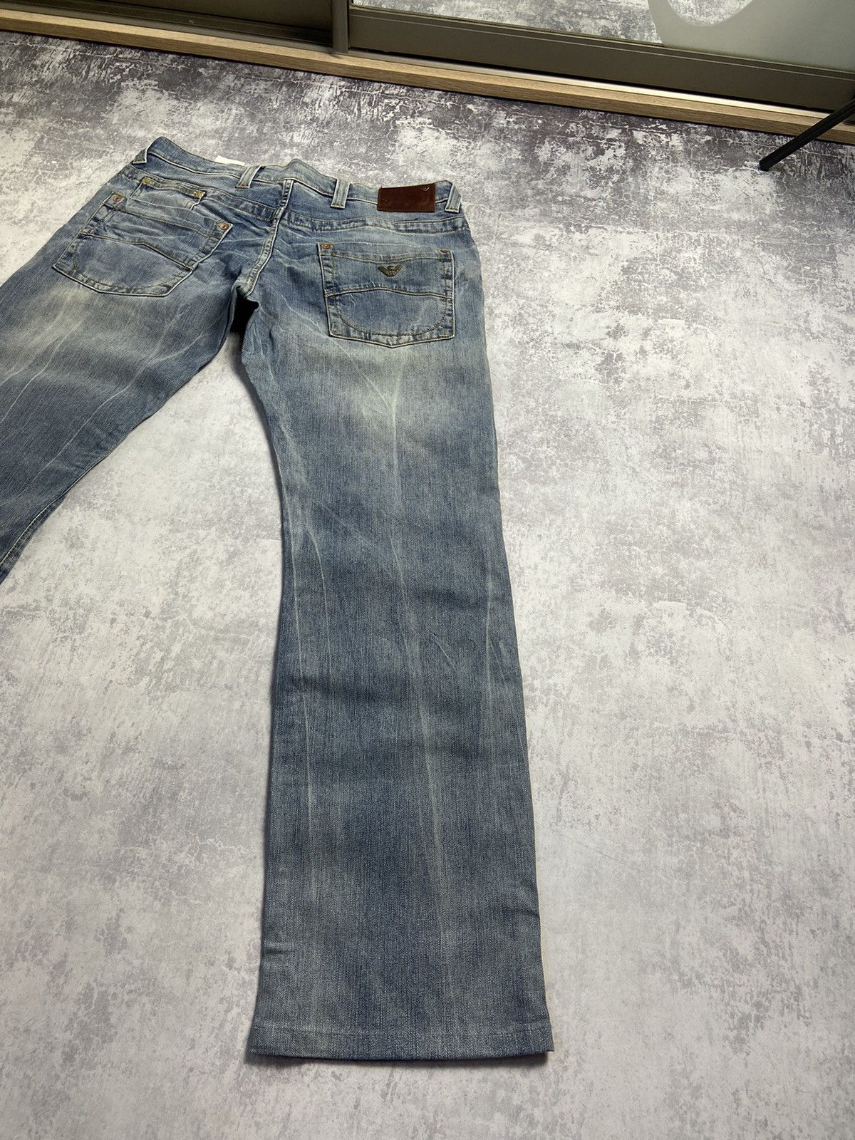 Other RARE Armani Jeans Y2K Vintage Baggy Dirty Distressed Pants Size US 33 - 4 Thumbnail