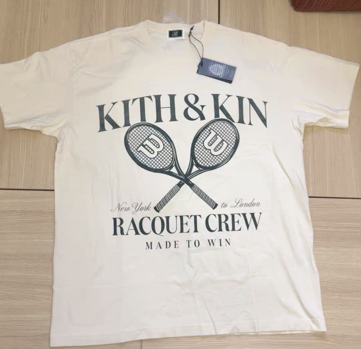 Kith Kith x Wilson Racquet Crew Vintage Washed Tee J44 | Grailed