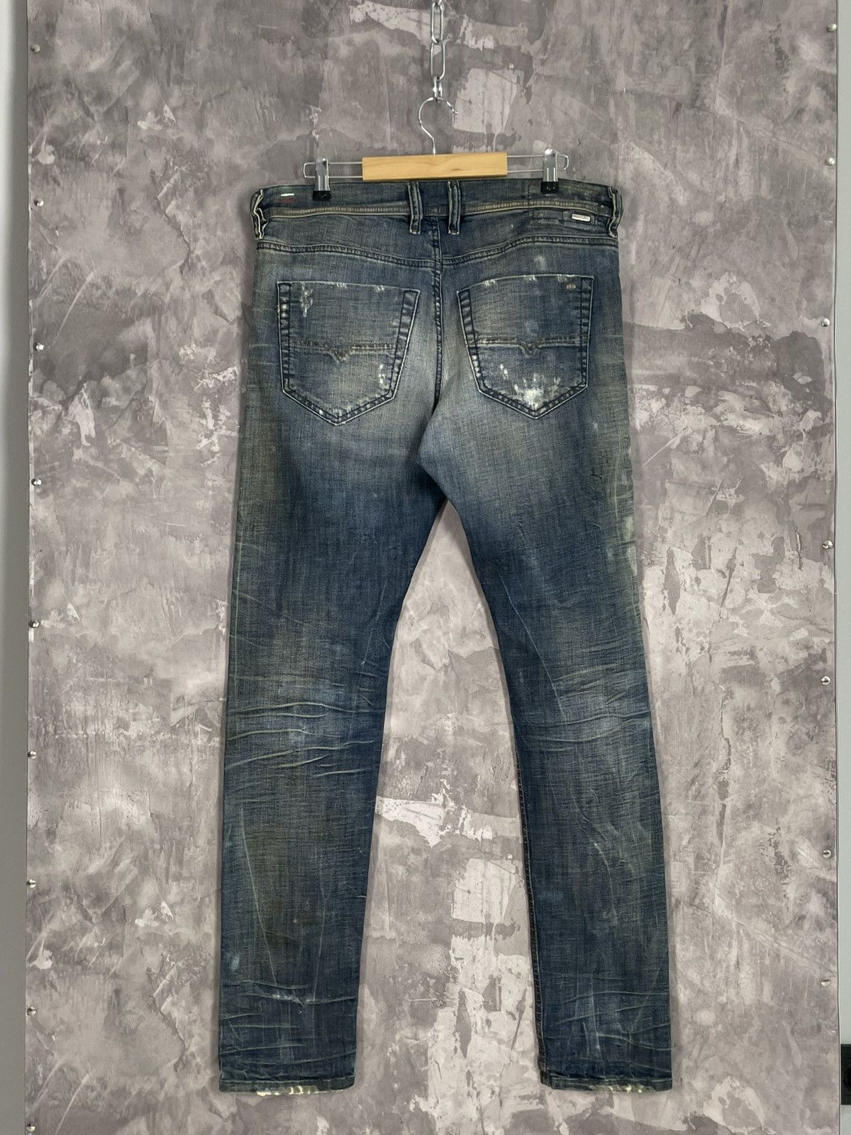 Diesel × Japanese Brand Vintage Diesel Wash Distressed Archive Y2K Jeans Size US 34 / EU 50 - 2 Thumbnail