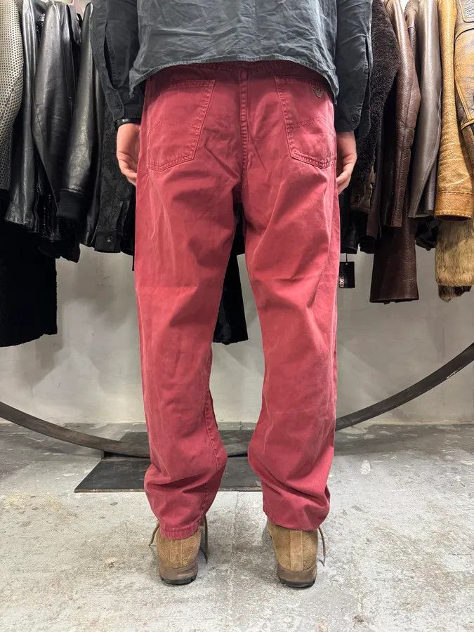 Armani 2000s Armani Red Wide Pants Size US 34 / EU 50 - 4 Thumbnail