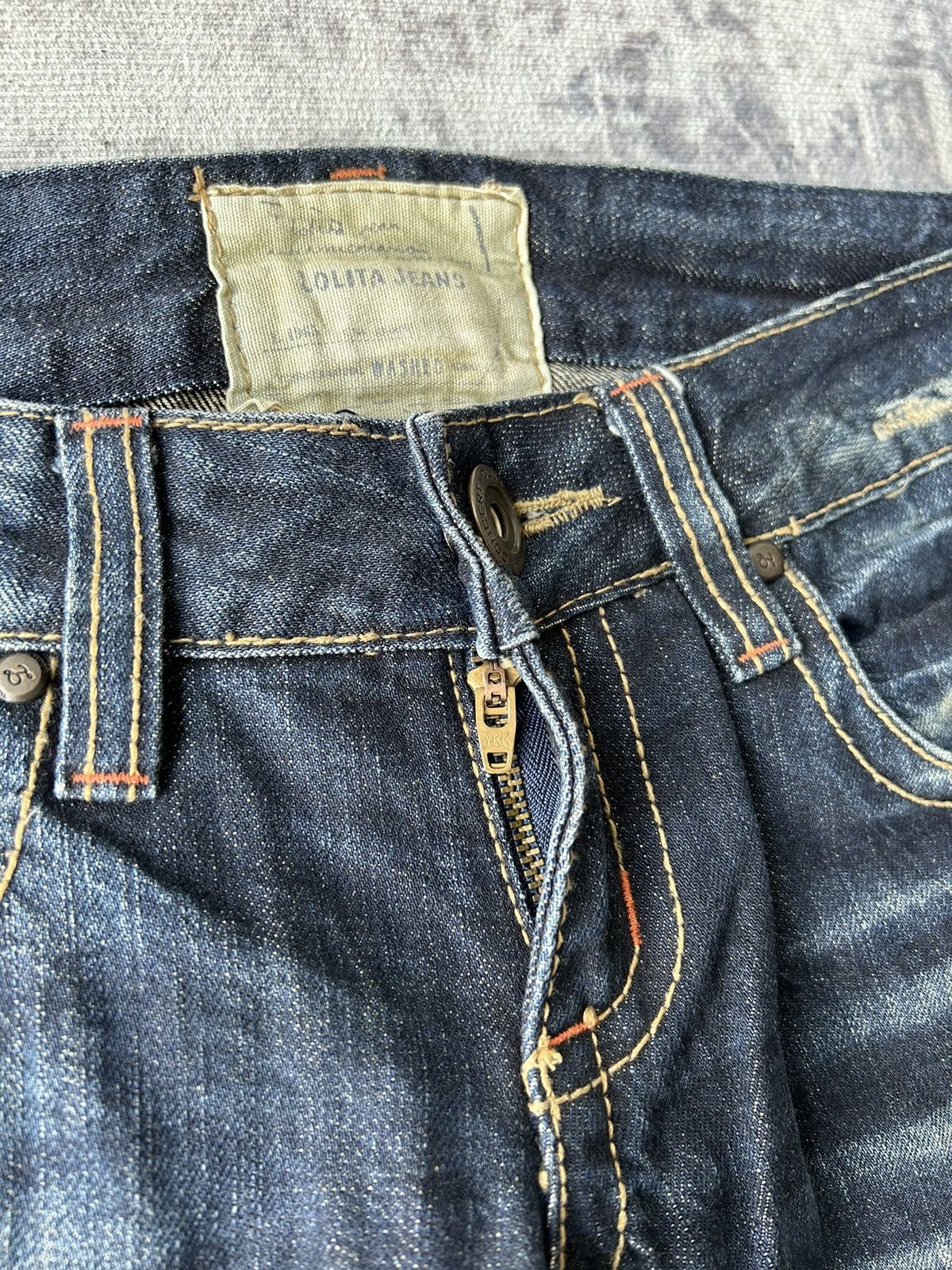 If Six Was Nine Lolita Y2k Design Flared Jeans Size 30" / US 8 / IT 44 - 15 Thumbnail