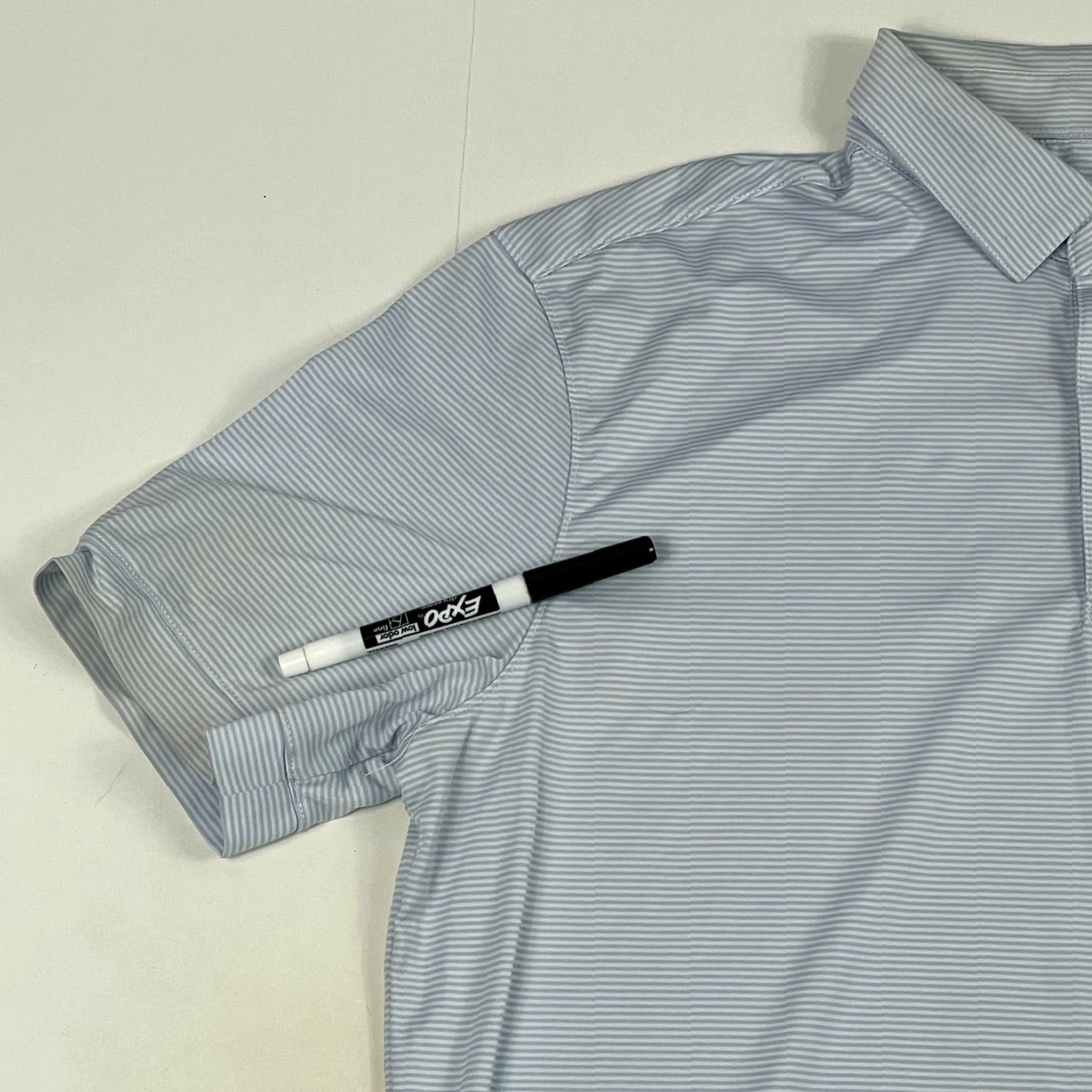 Mizzen+Main Mizzen+Main Polo Shirt Mens Small Blue Performance Short Sleeve Golfing Size US S / EU 44-46 / 1 - 2 Thumbnail