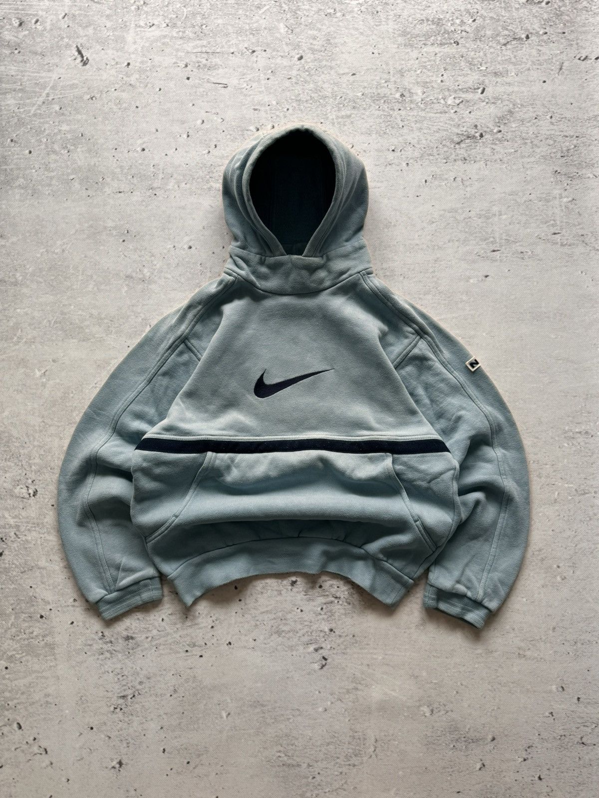 Nike × Vintage NIKE VINTAGE CENTER LOGO OVERSIZE BOXY HOODIE Size US S / EU 44-46 / 1 - 1 Thumbnail