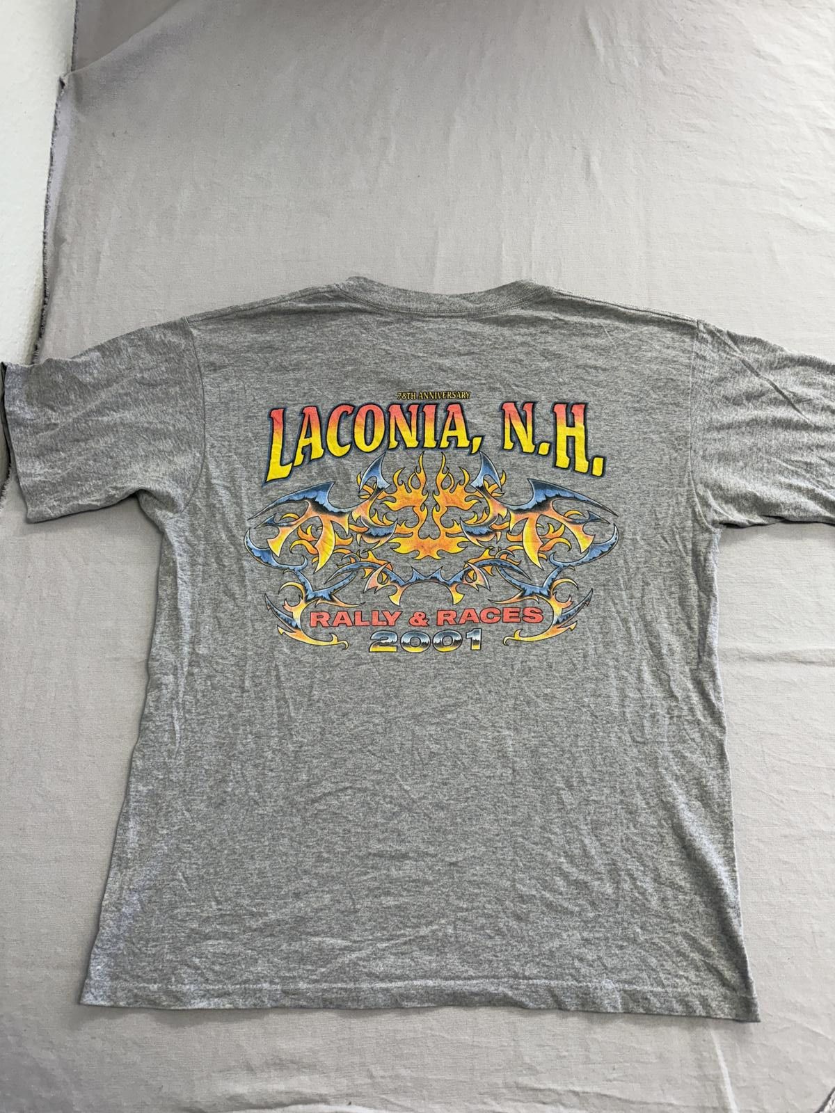 All Sport Y2K Tribal Biker T-shirt Laconia New Hamsphire Rally & Races Size US L / EU 52-54 / 3 - 1 Thumbnail