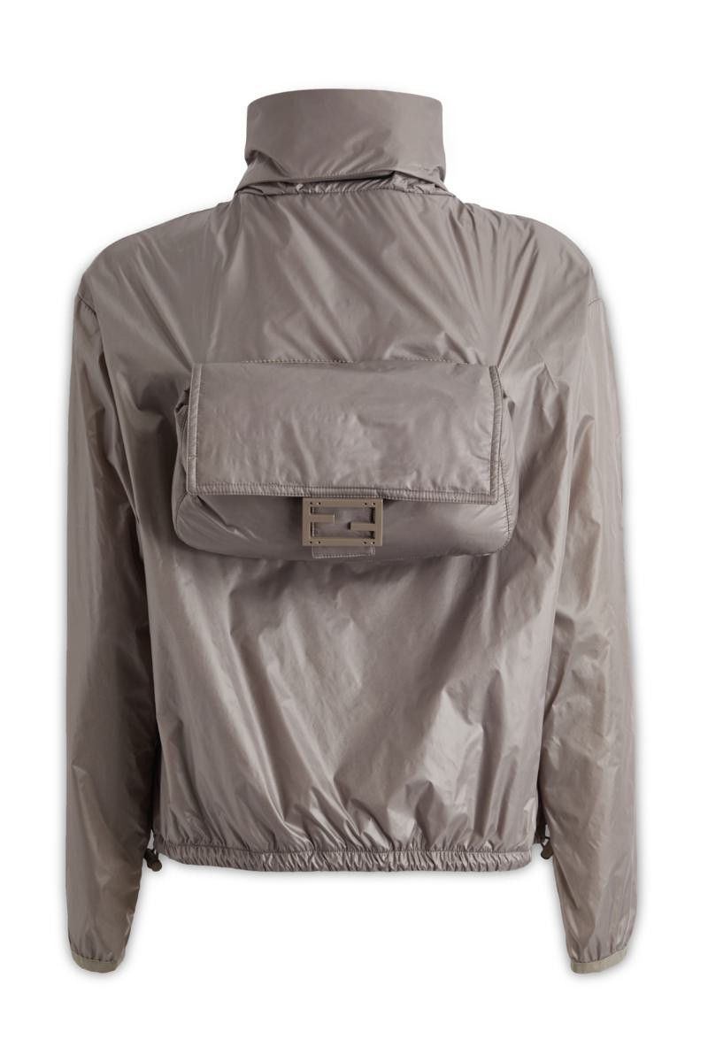 Fendi o1y0925 Jacket in Taupe Size S / US 4 / IT 40 - 2 Thumbnail