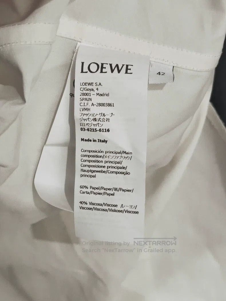 Loewe Loewe Long-sleeve white shirt Size M / US 6-8 / IT 42-44 - 4 Thumbnail