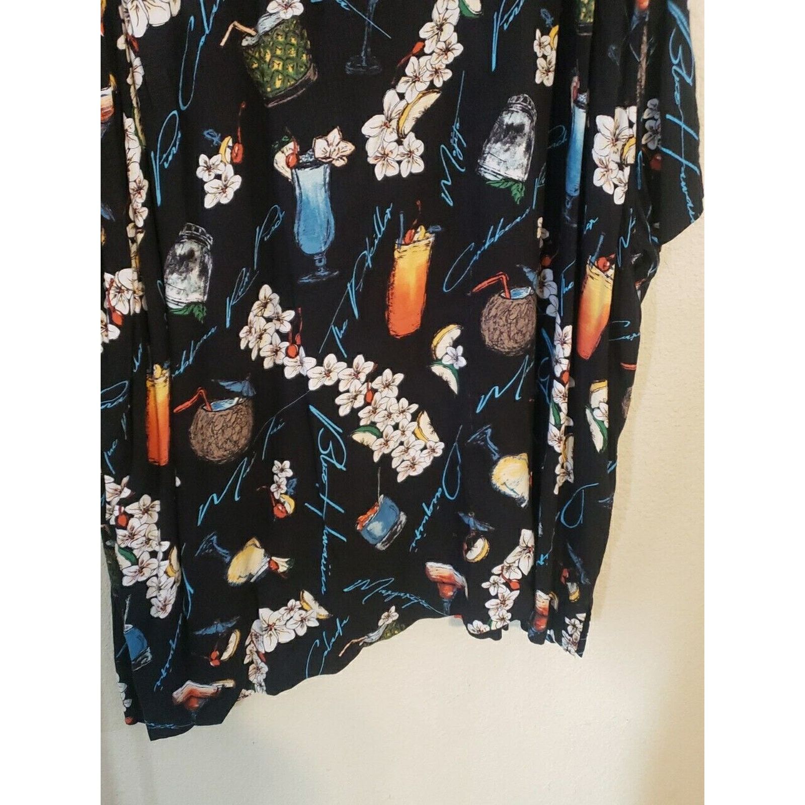 Caribbean Men 4XB Caribbean Hawaiian Shirt Tiki Bar cocktail Shirt Size US XXL / EU 58 / 5 - 12 Thumbnail